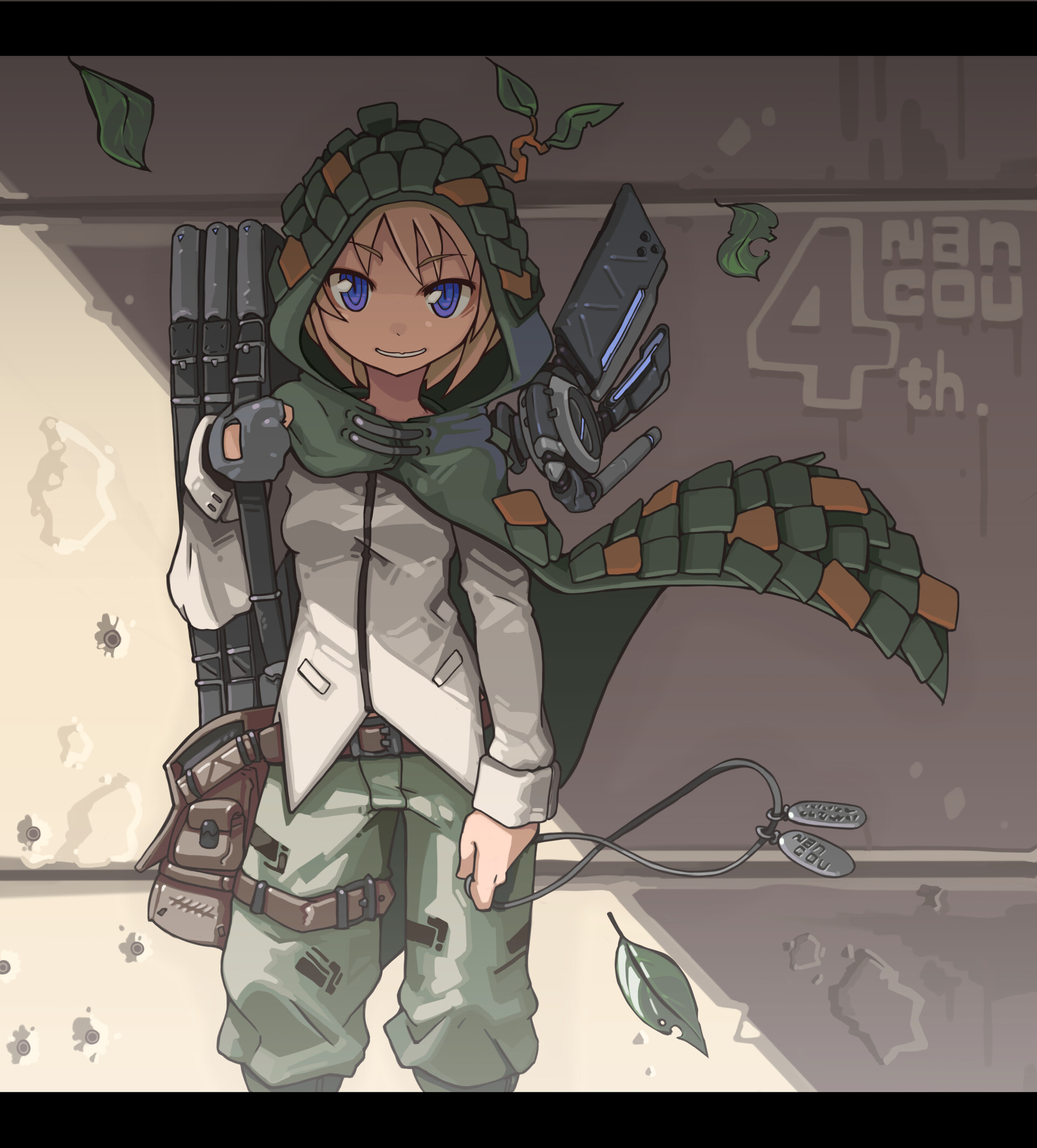 ArtStation Ghillie mantle girl