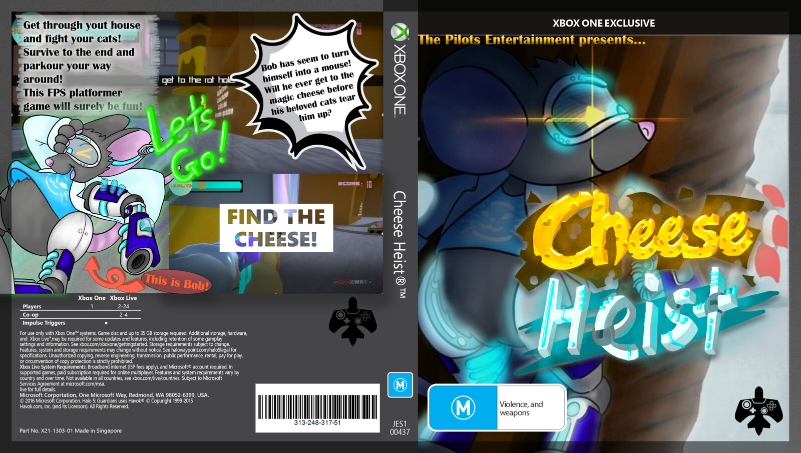 MCStevebrine12 Cheese Heist DVD Cover