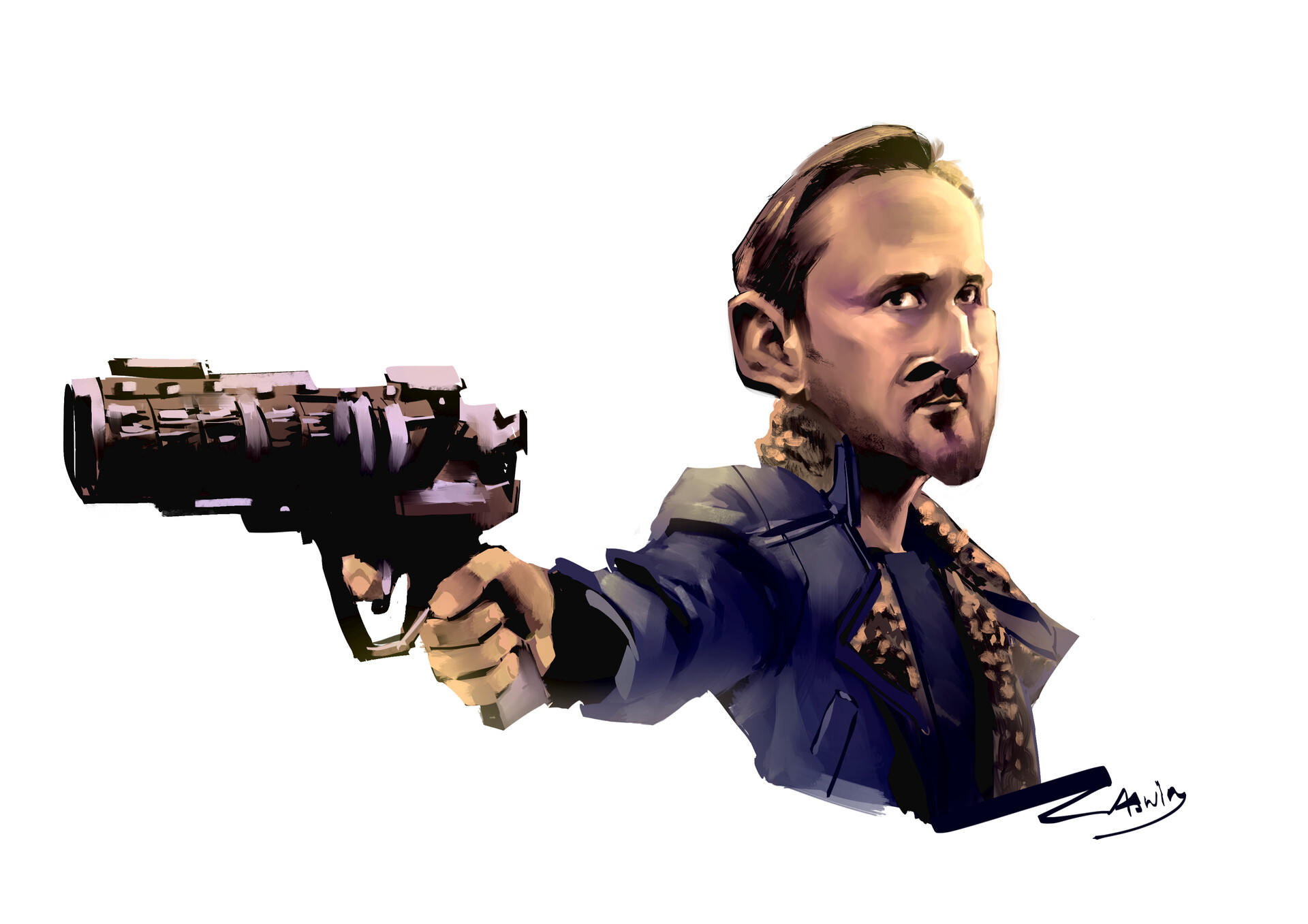 ArtStation - Ryan Gosling Caricature