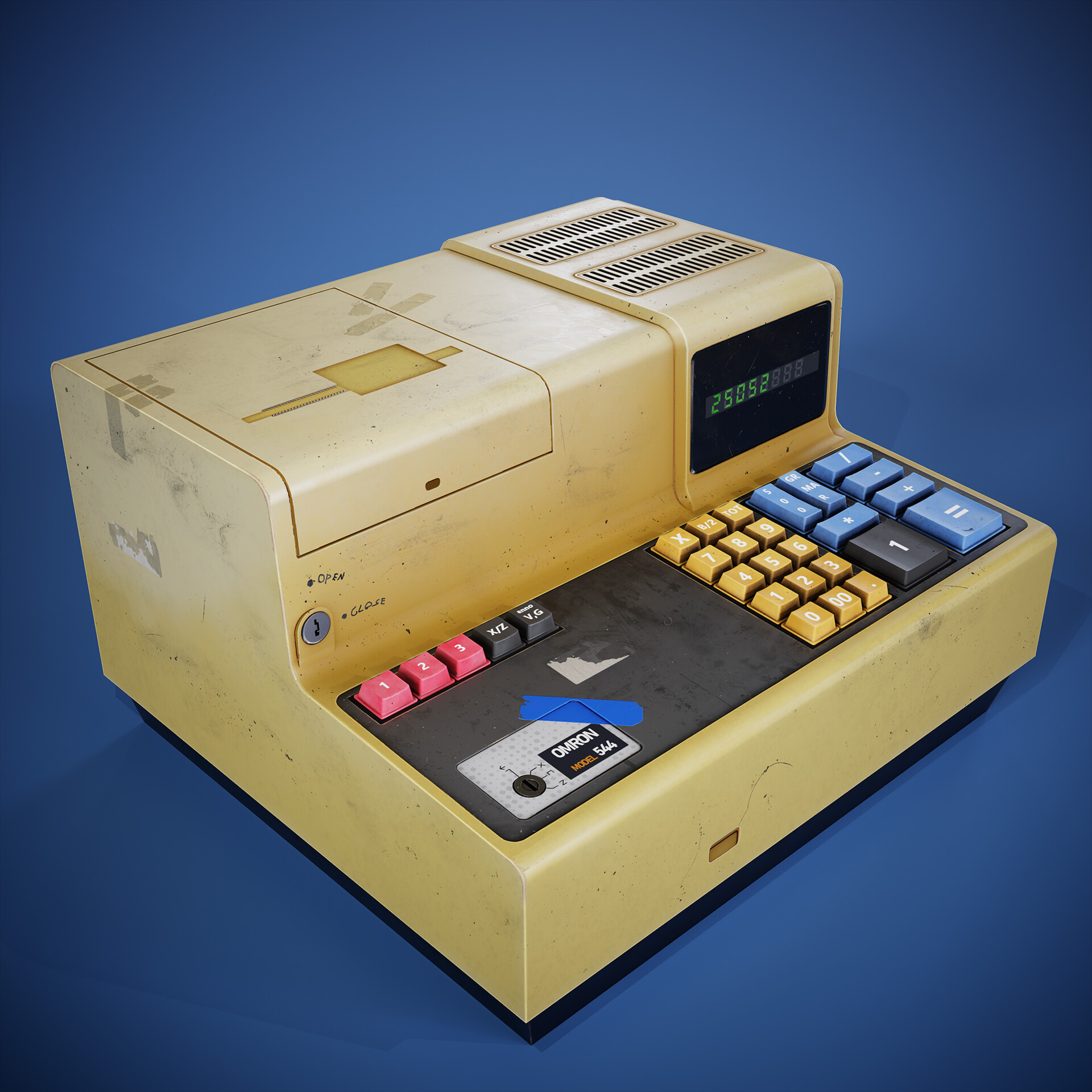Artstation cash register low poly