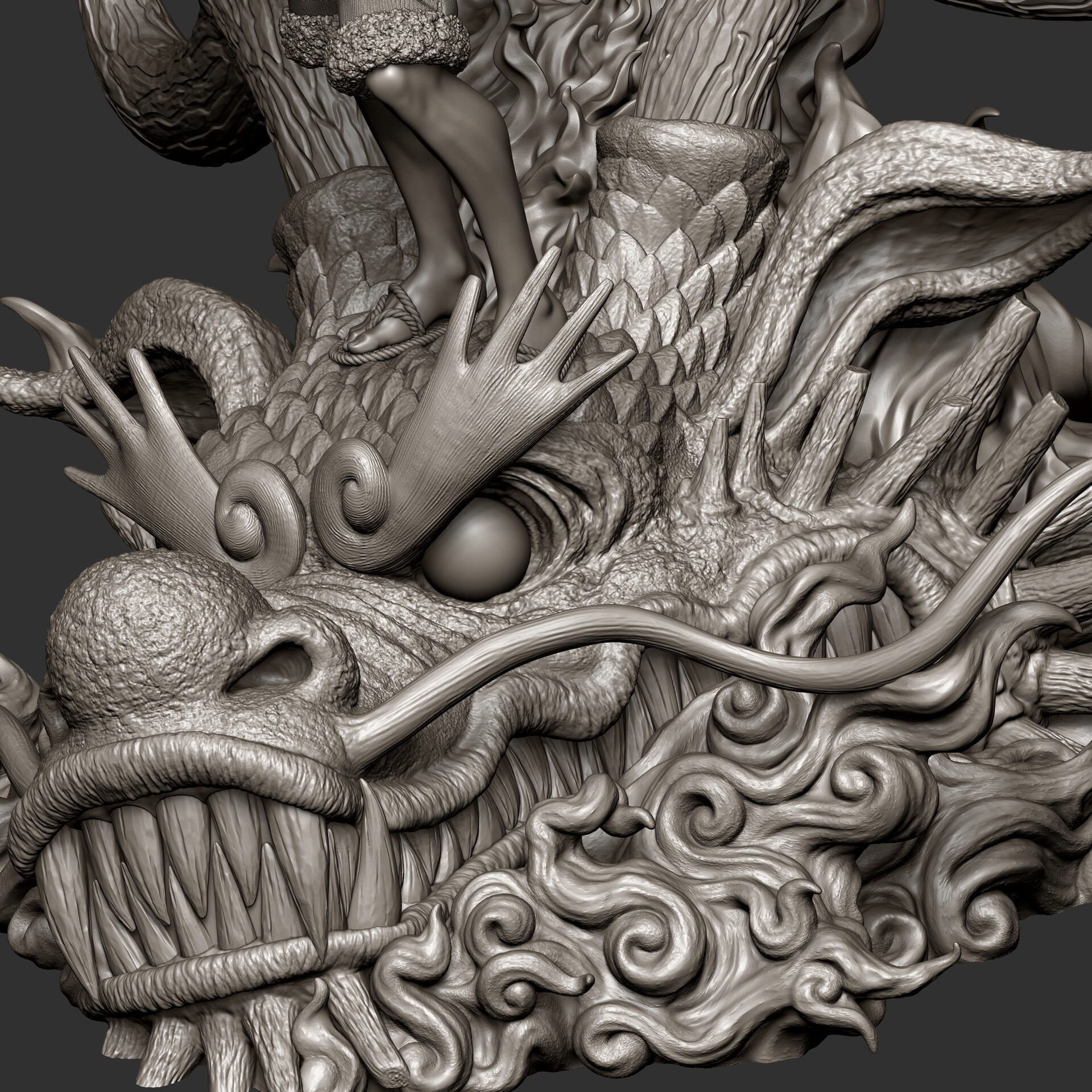 ArtStation - Momonosuke Dragon Onepiece 3D