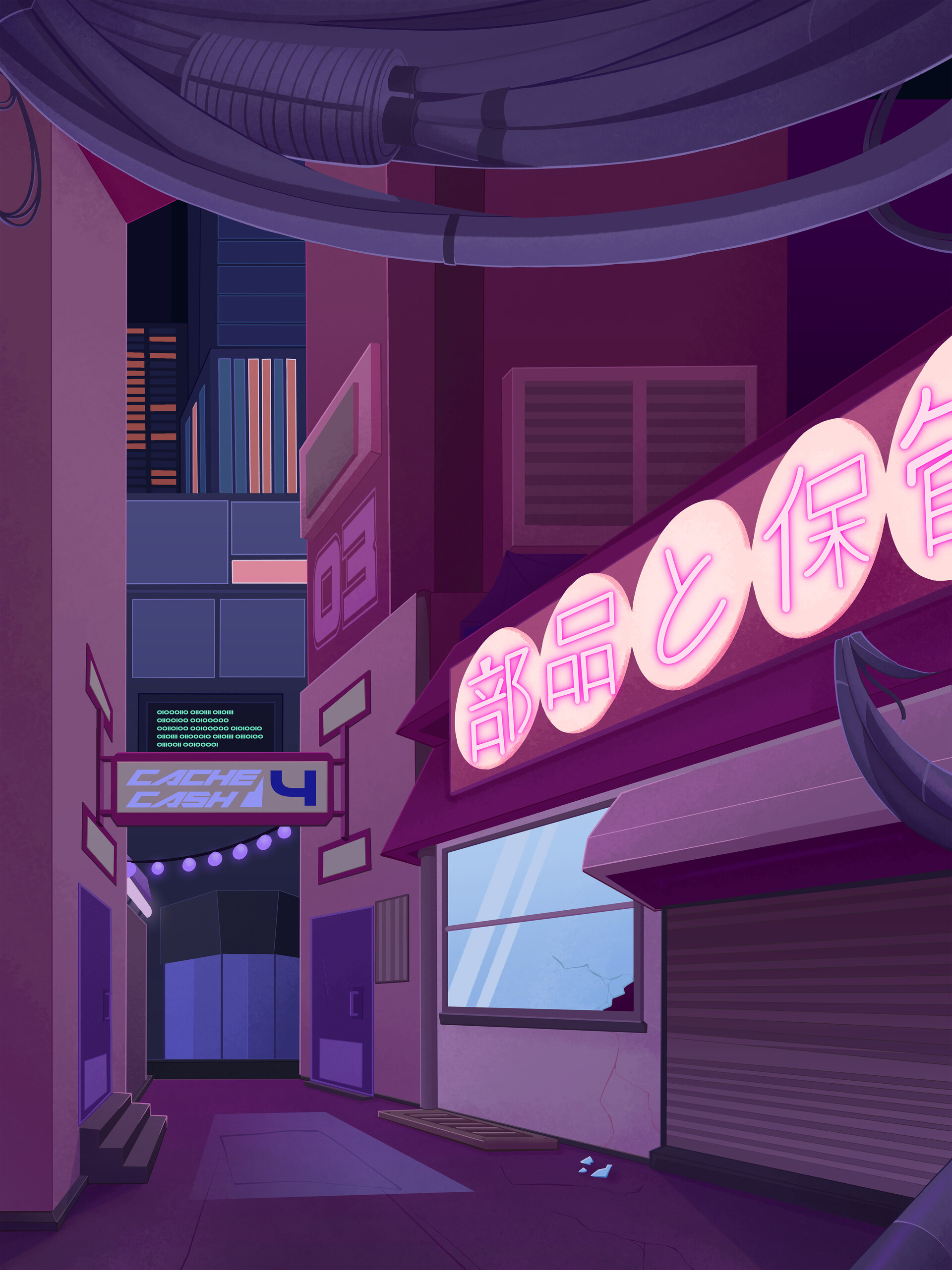 ArtStation Neo Junk City Alleyway (Scrapped content)