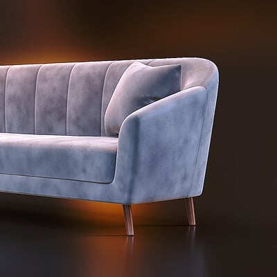 Realtime 3D Modern Couch (Realtime)