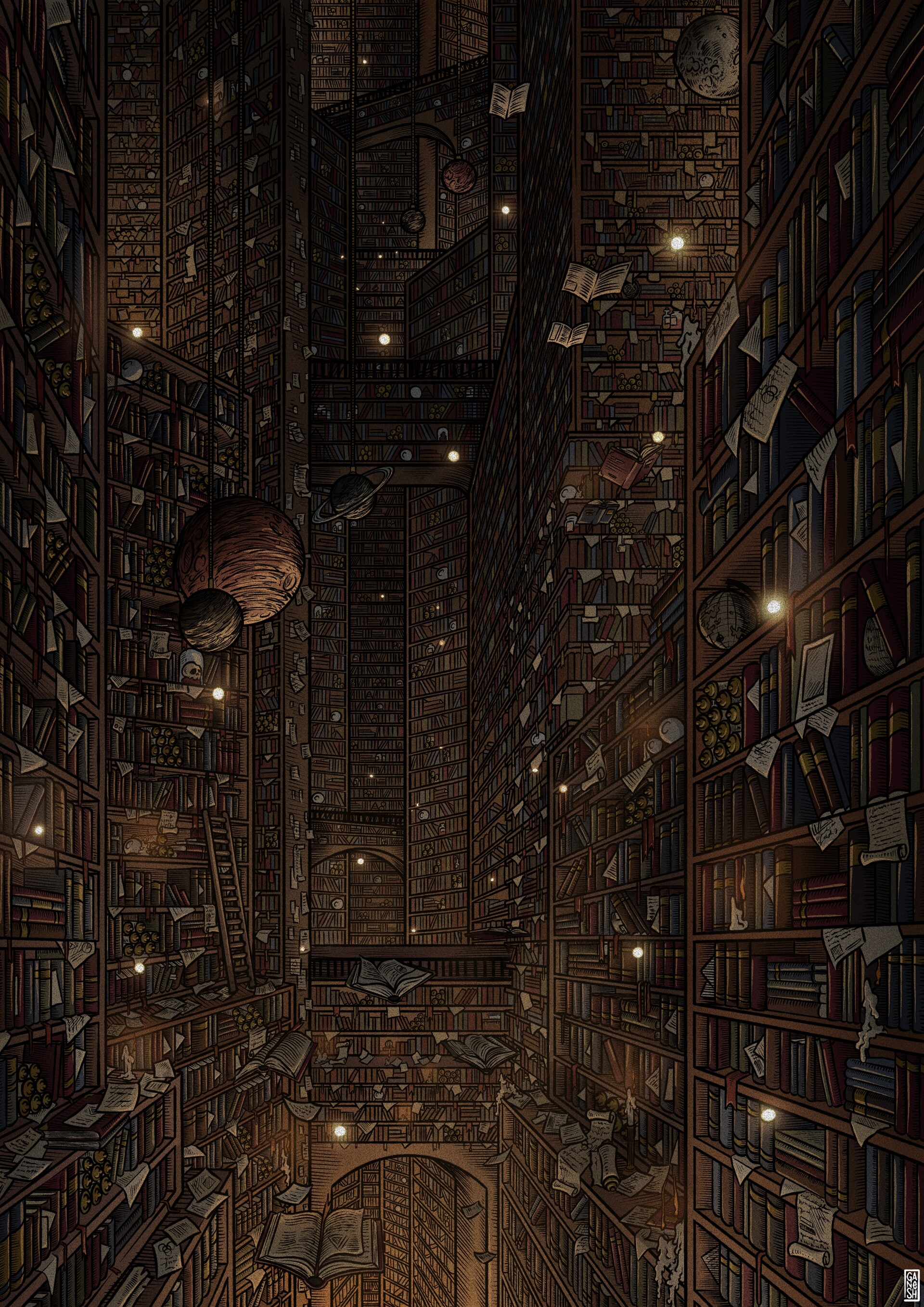 ArtStation - The Wizard Library