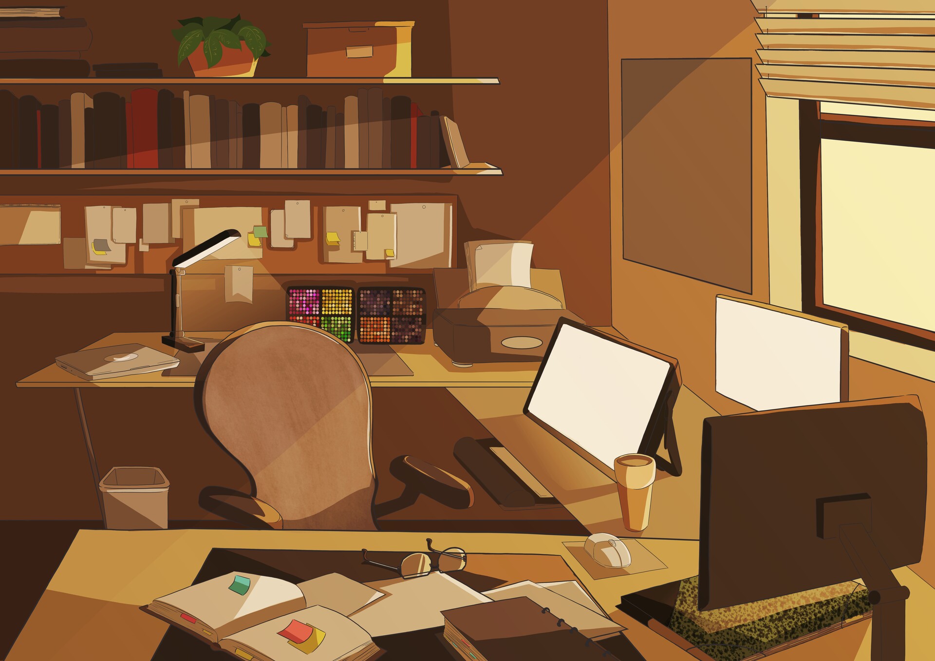 ArtStation - Workspace illustration