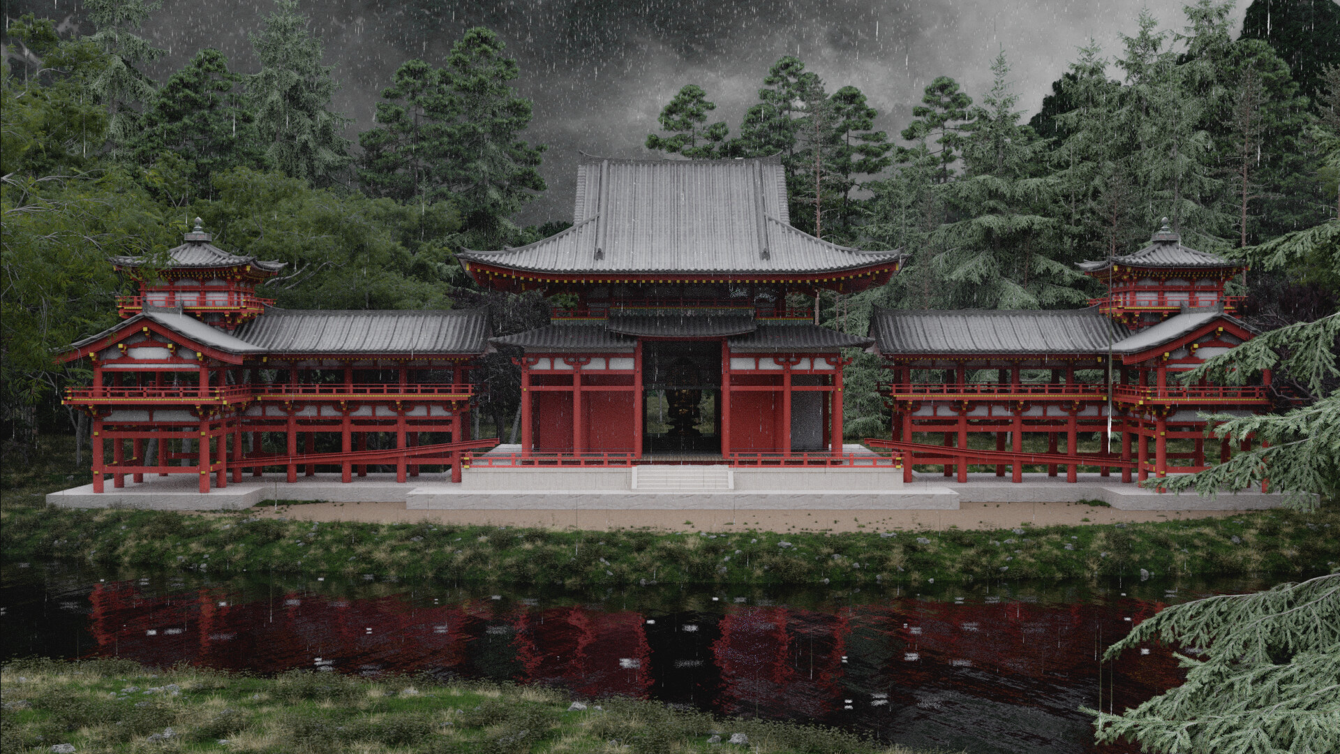 ArtStation - Byodo-In Temple
