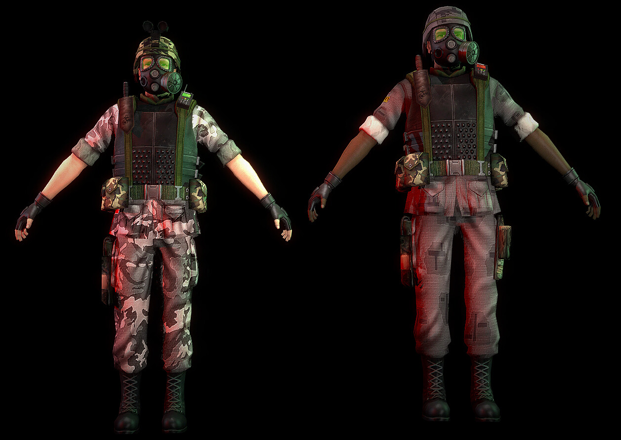 Artstation Complete Texture Rework Black Mesa Hecu Grunts