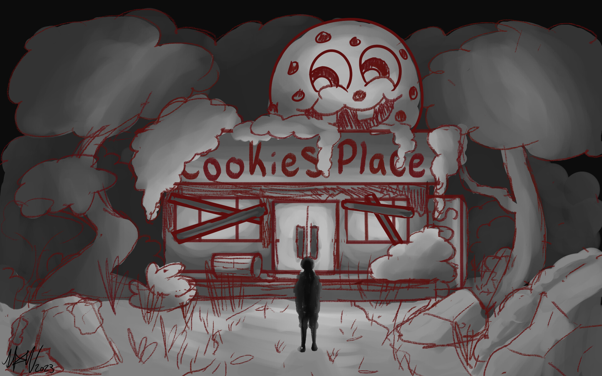 ArtStation 'Cookies Place' Gas Station