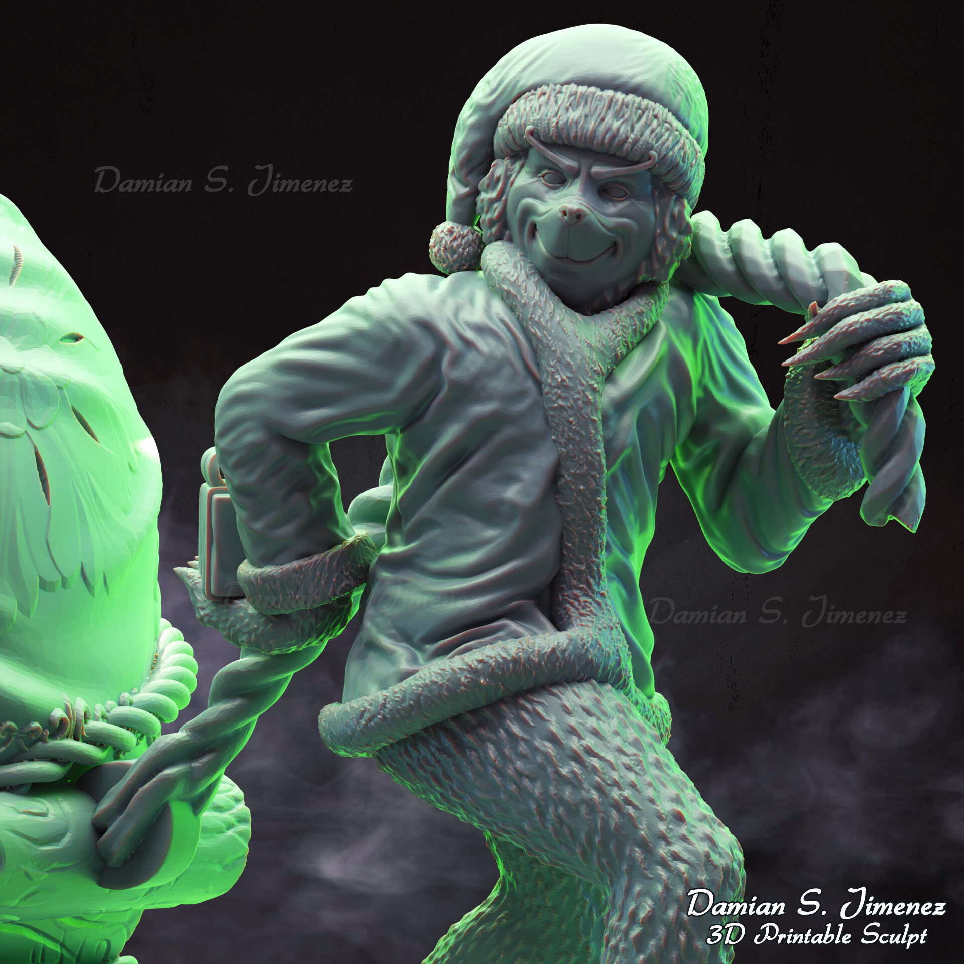 Artstation the grinch 3d printable stl