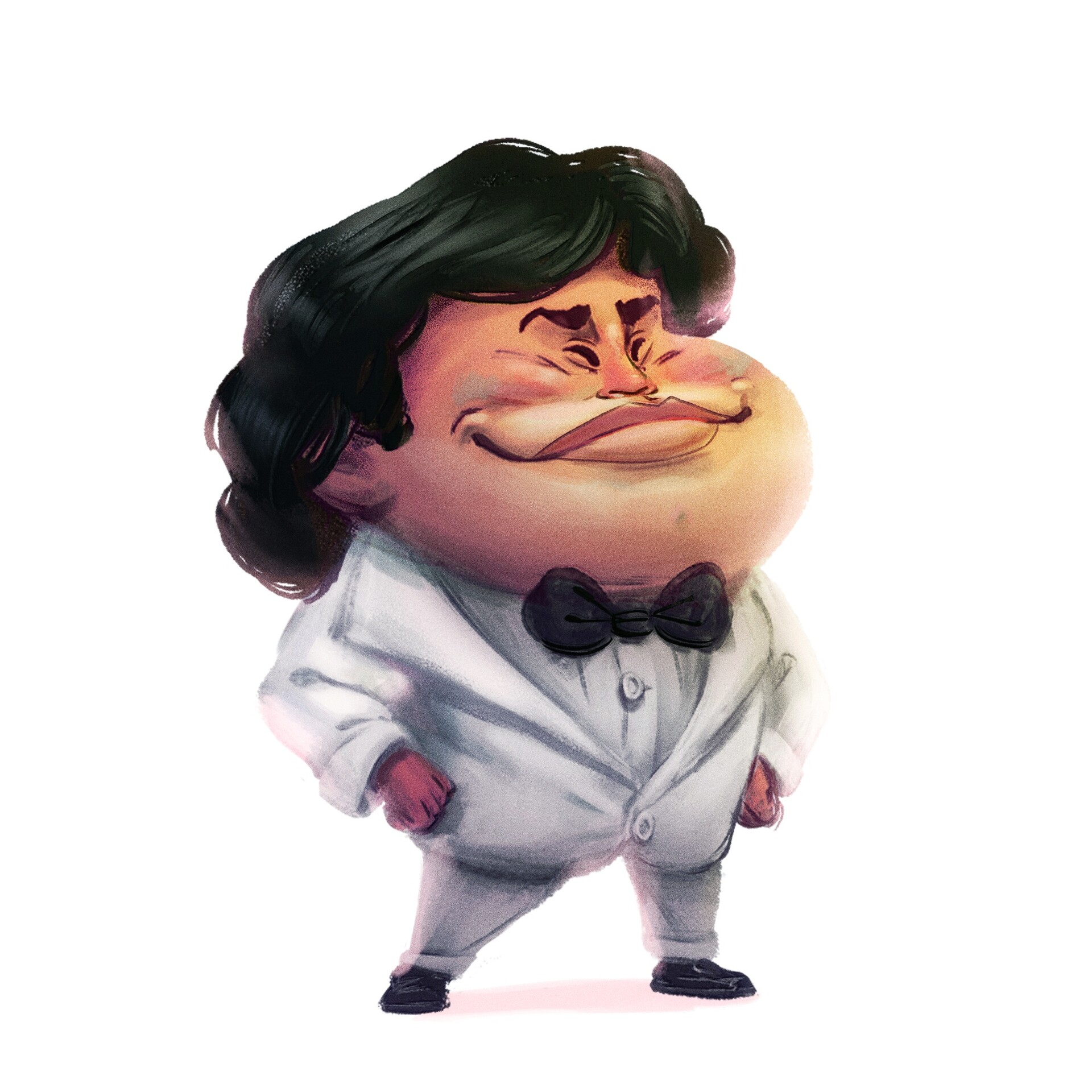 ArtStation - caricature character based on Hervé Villechaize
