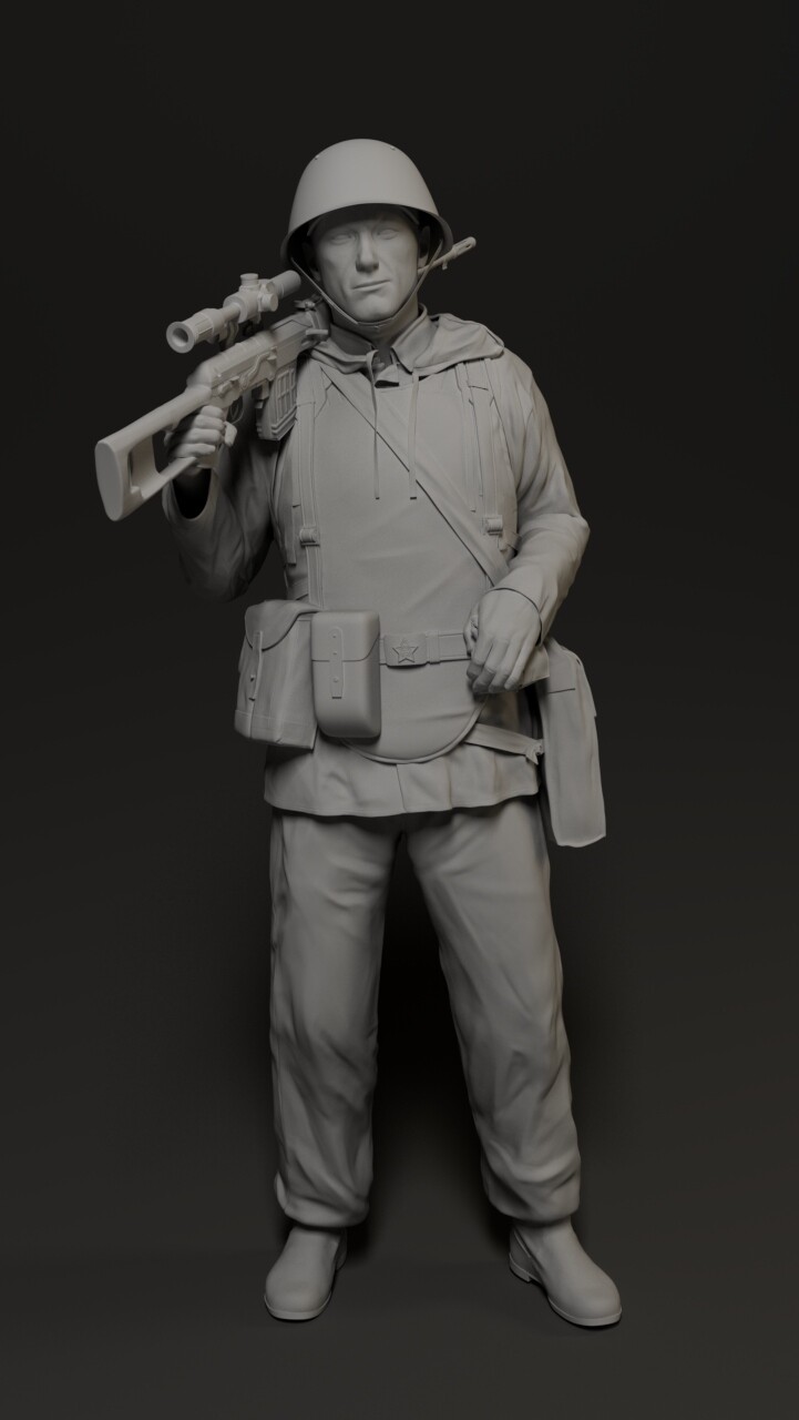 ArtStation - Soviet soldier