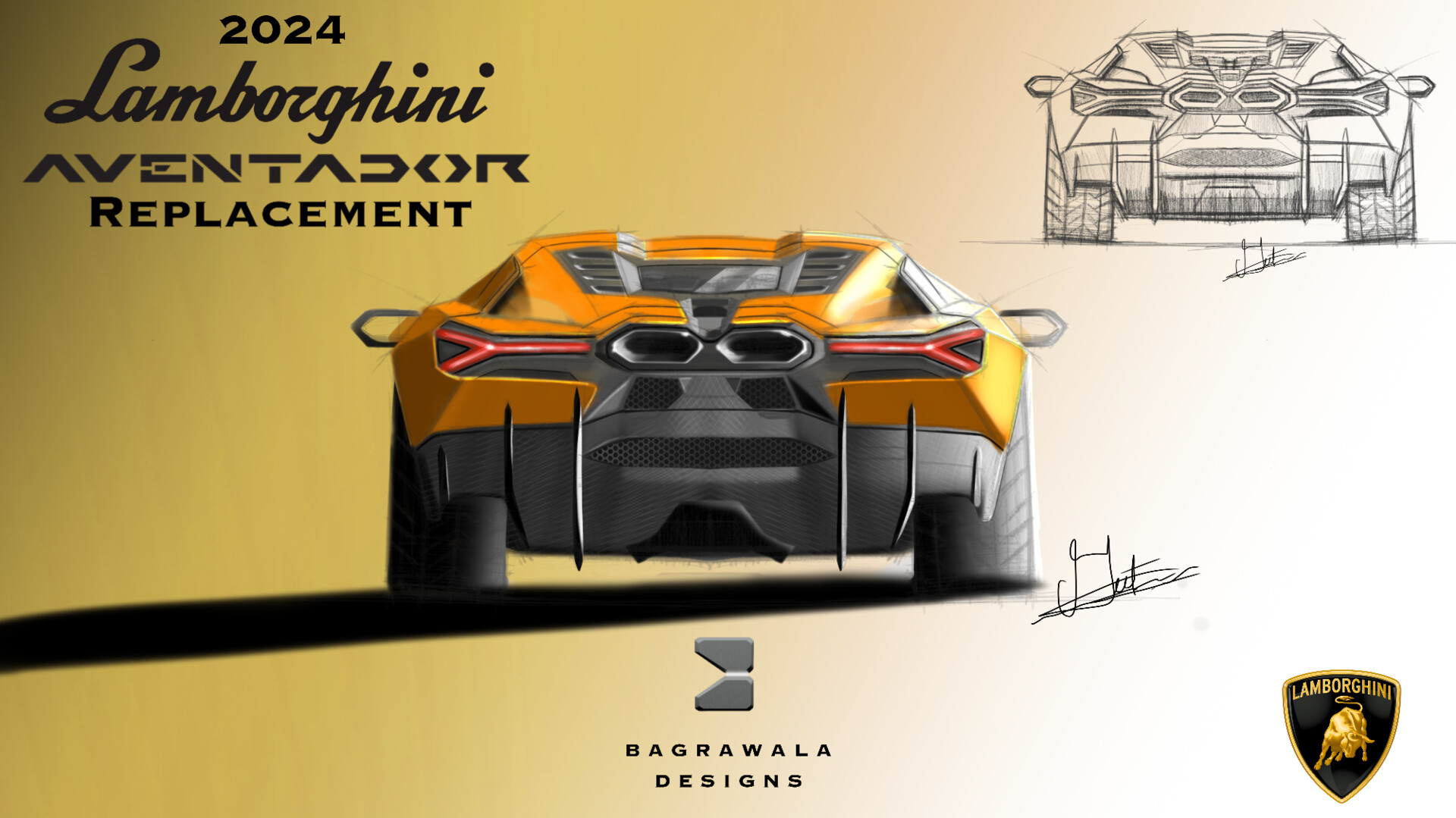 Lamborghini Design Sketch, in Candy Thiele's Convention Sketches Comic Art  Gallery Room
