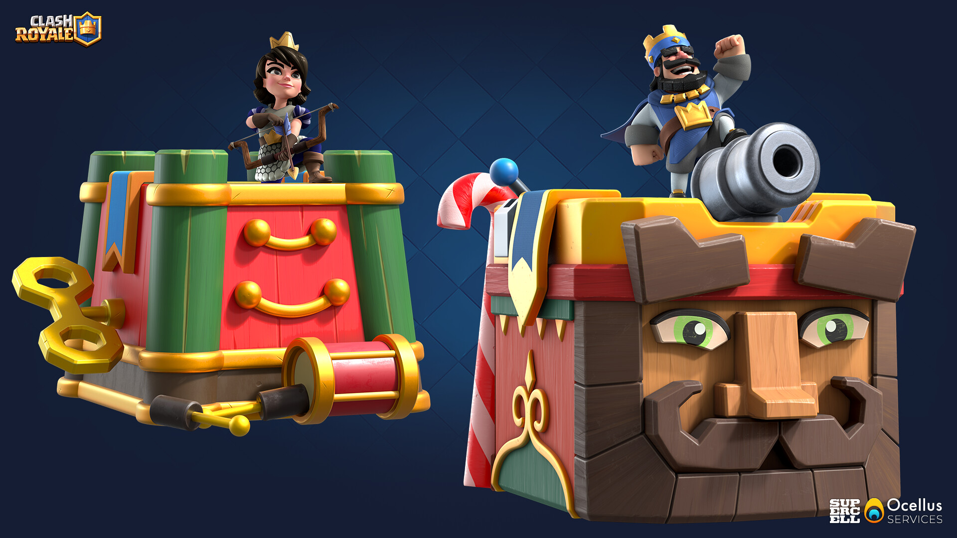 Ocellus Services Clash Royale Nutcracker Tower Skin 