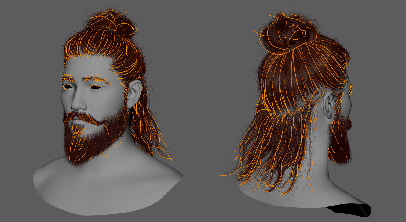 Groom hair physics makes hair weird and stretchy - Rendering