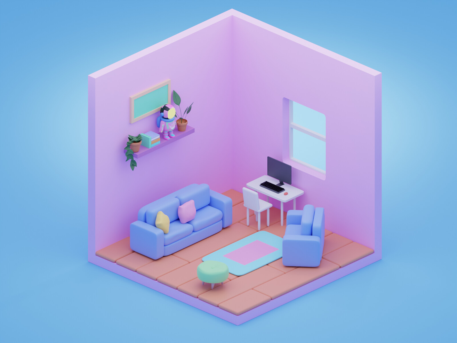 ArtStation - living room