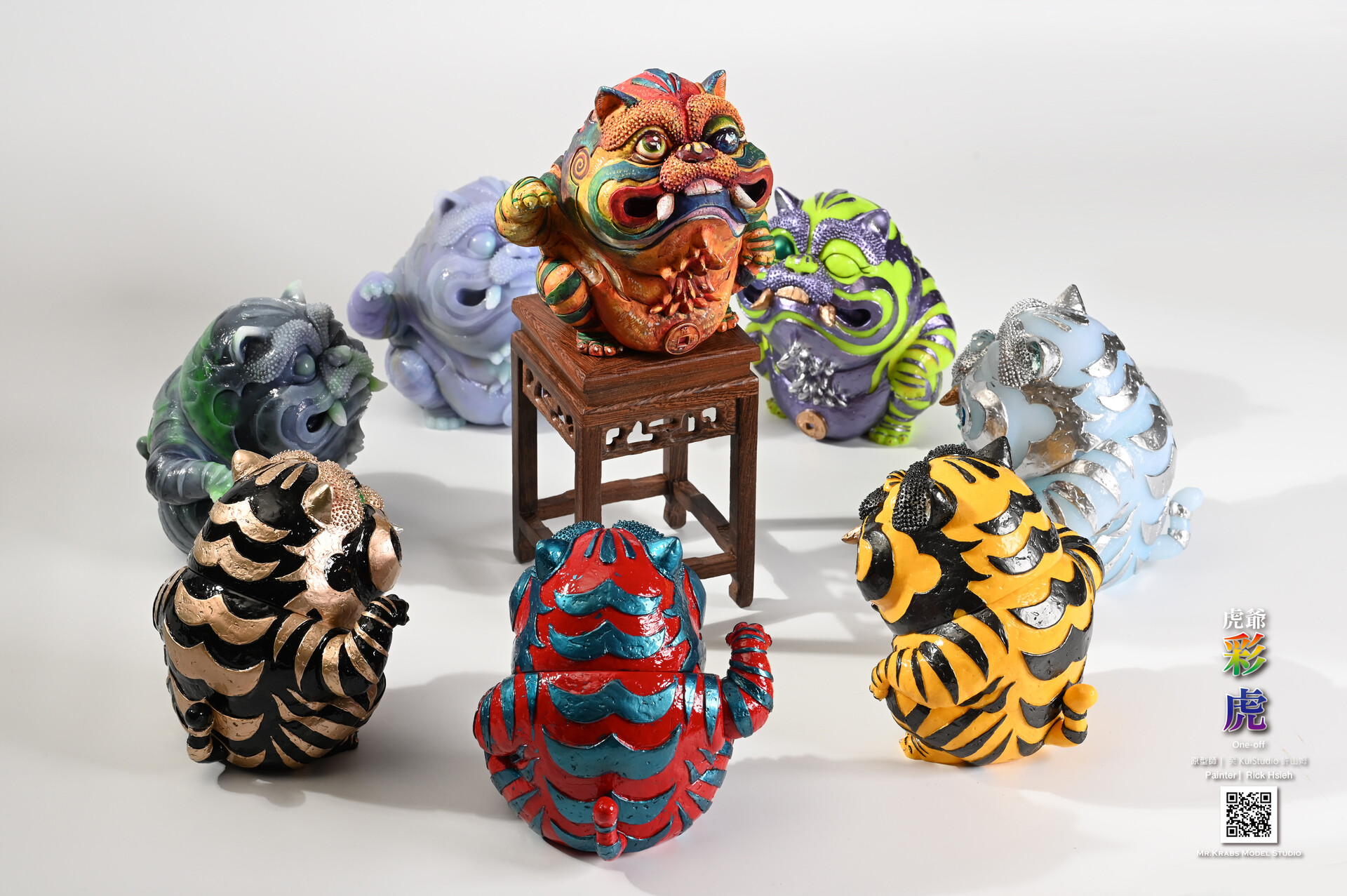 Mr.Krabs model studio 蟹佬模型代工- 癸Kui Studio 虎爺原型許山姆蟹佬塗裝One-Off 公益競標