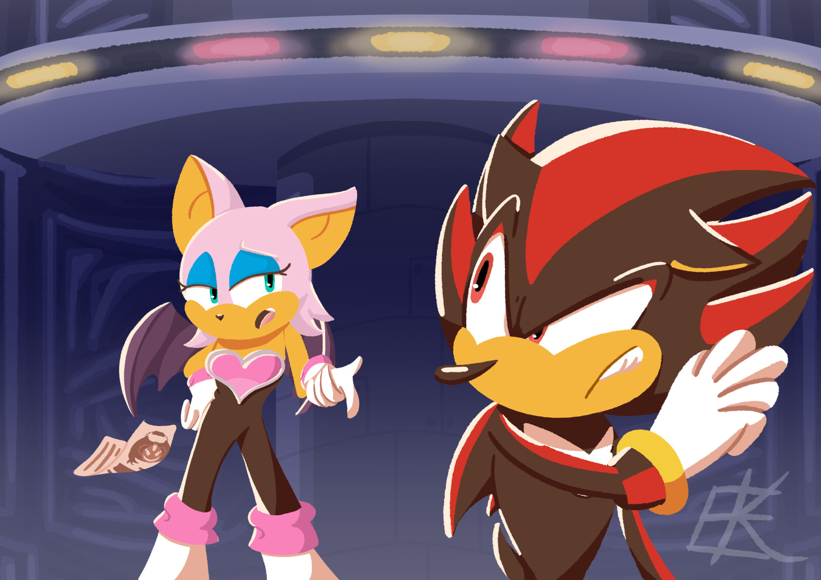 Shadow The Hedgehog and Rouge The Bat