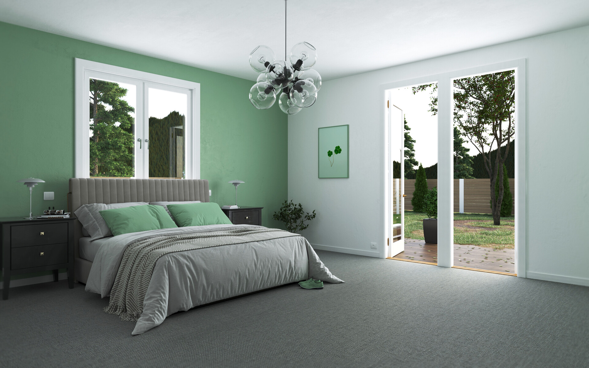 ArtStation - Bedroom Green