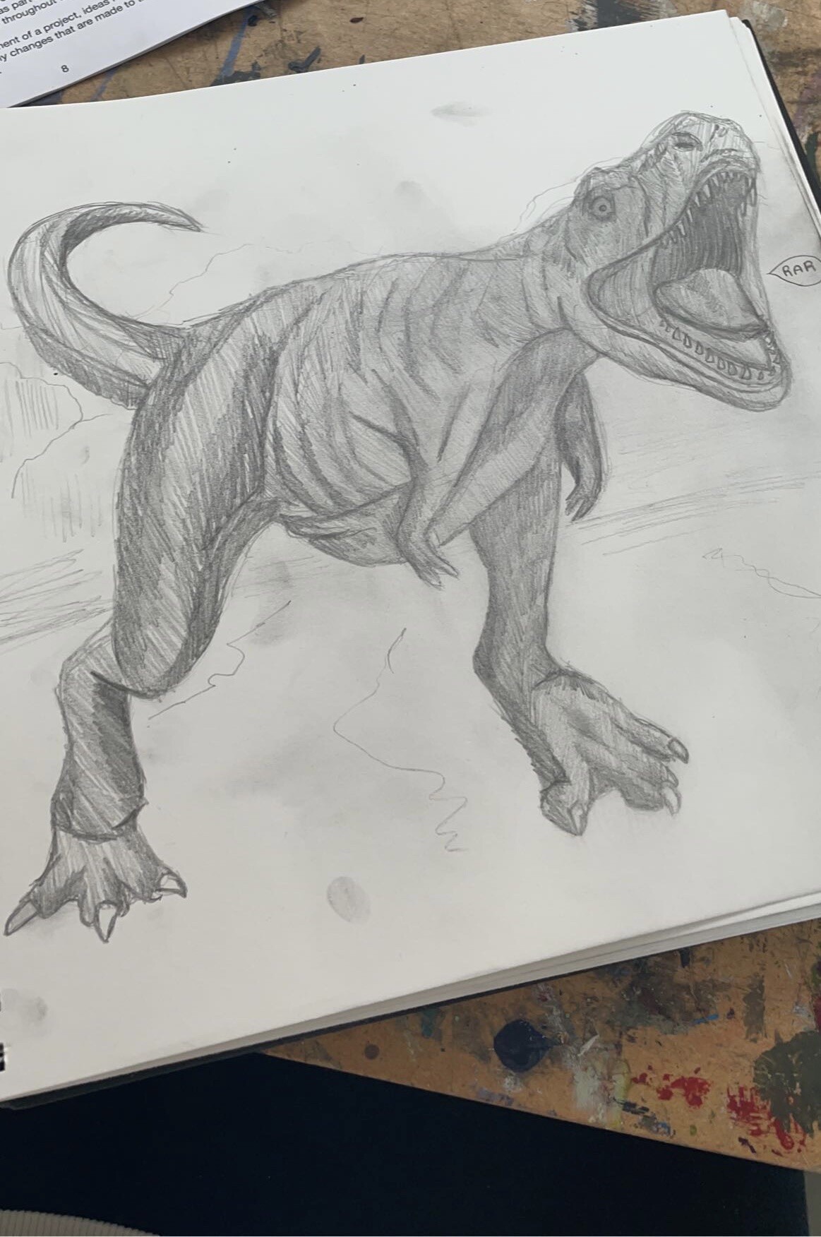 ArtStation Dinosaur sketch