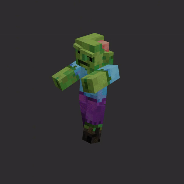 ArtStation Minecraft Zombie Retexture