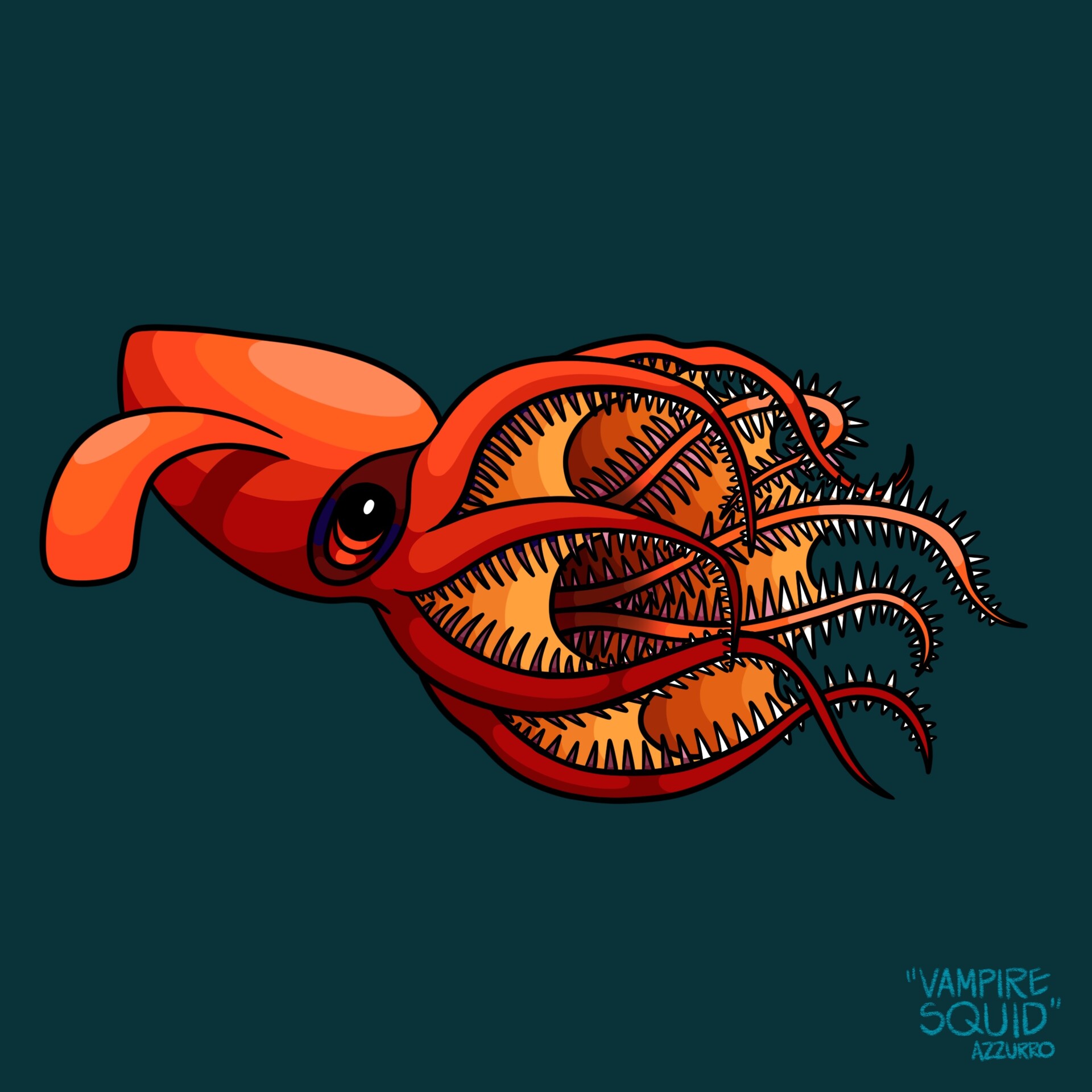 ArtStation - Vampire Squid (Mouth)
