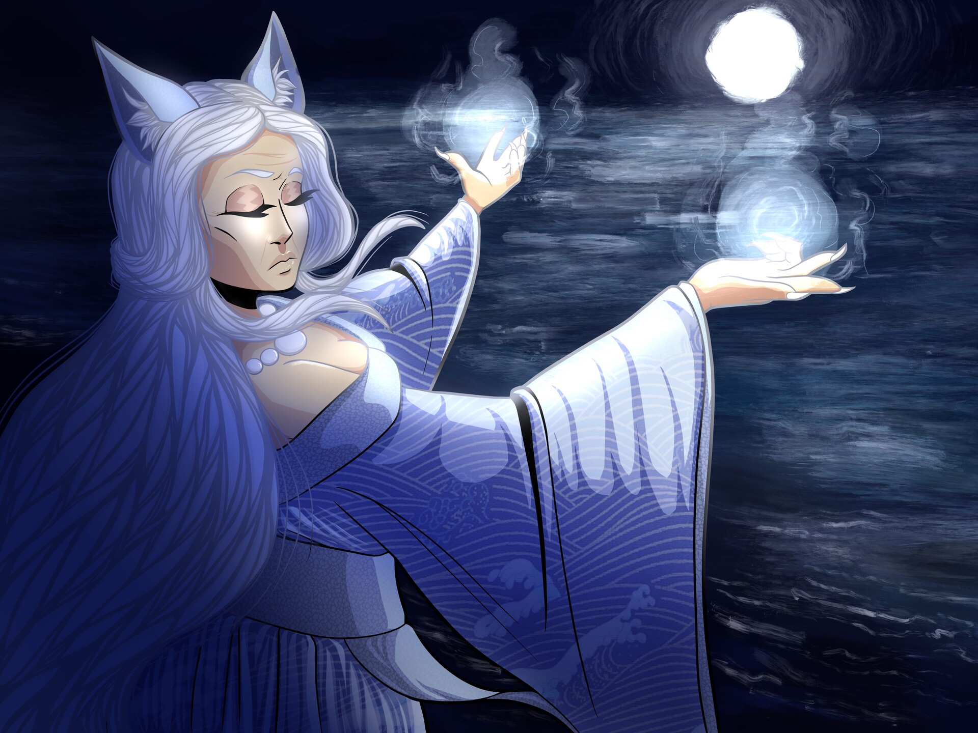 ArtStation Umi, The Sea Kitsune