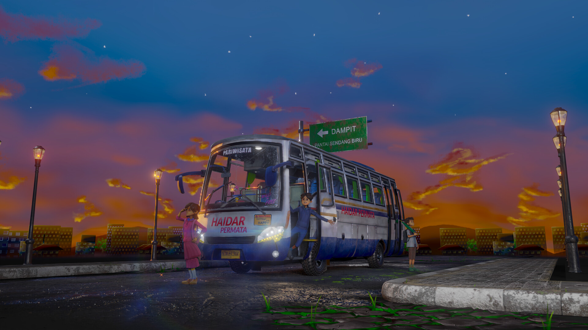 Tourist bus - Wallpaper