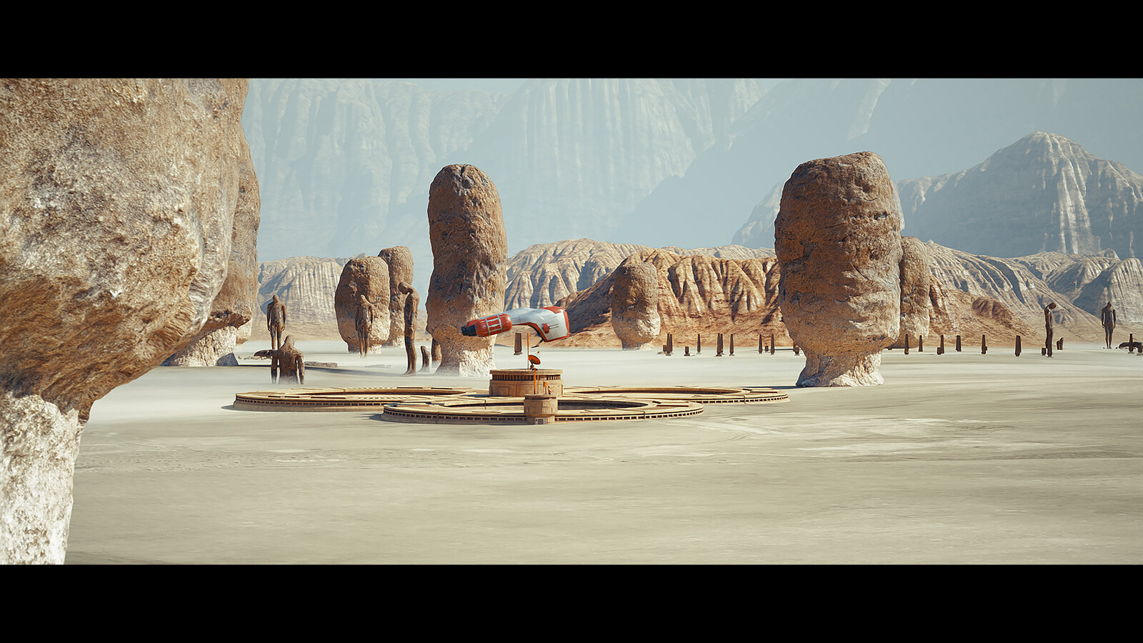 Desert Landing Scene (Plagarus WIP)