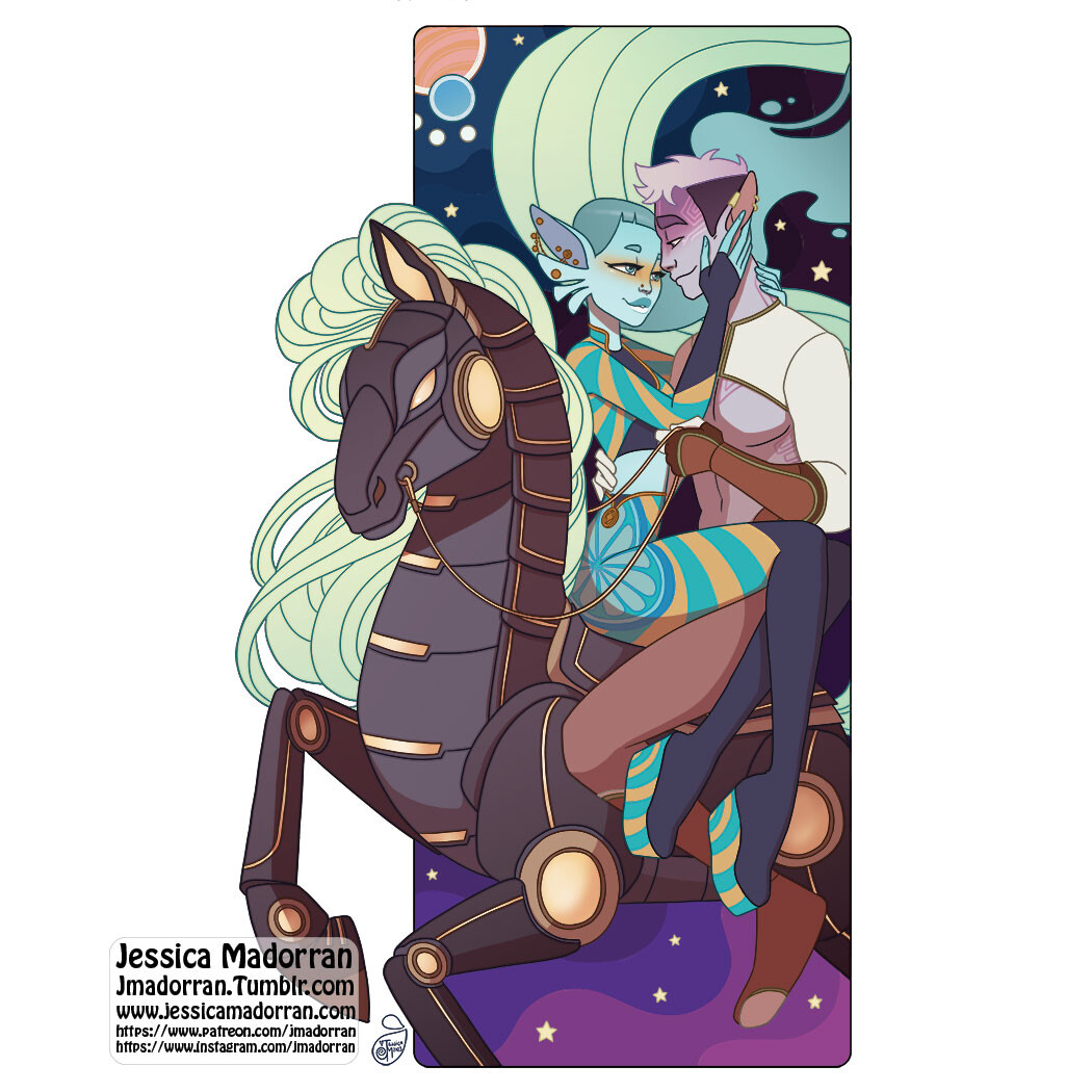 January 2023 Patreon - Twisted Ebony Horse - Sticker Option 02