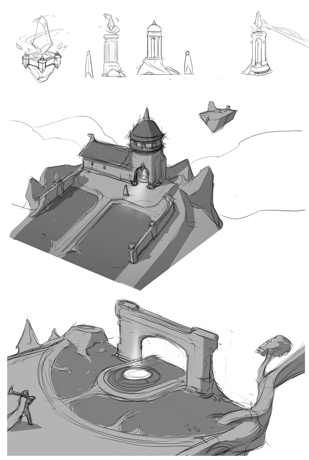 Architecture exploration sketches