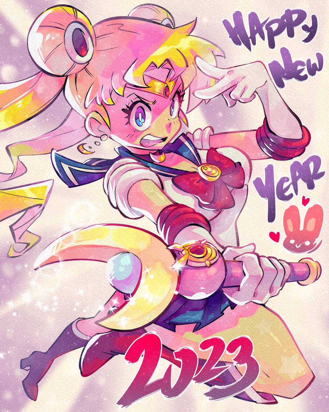 Happy new year of the Rabbit with Usagi!