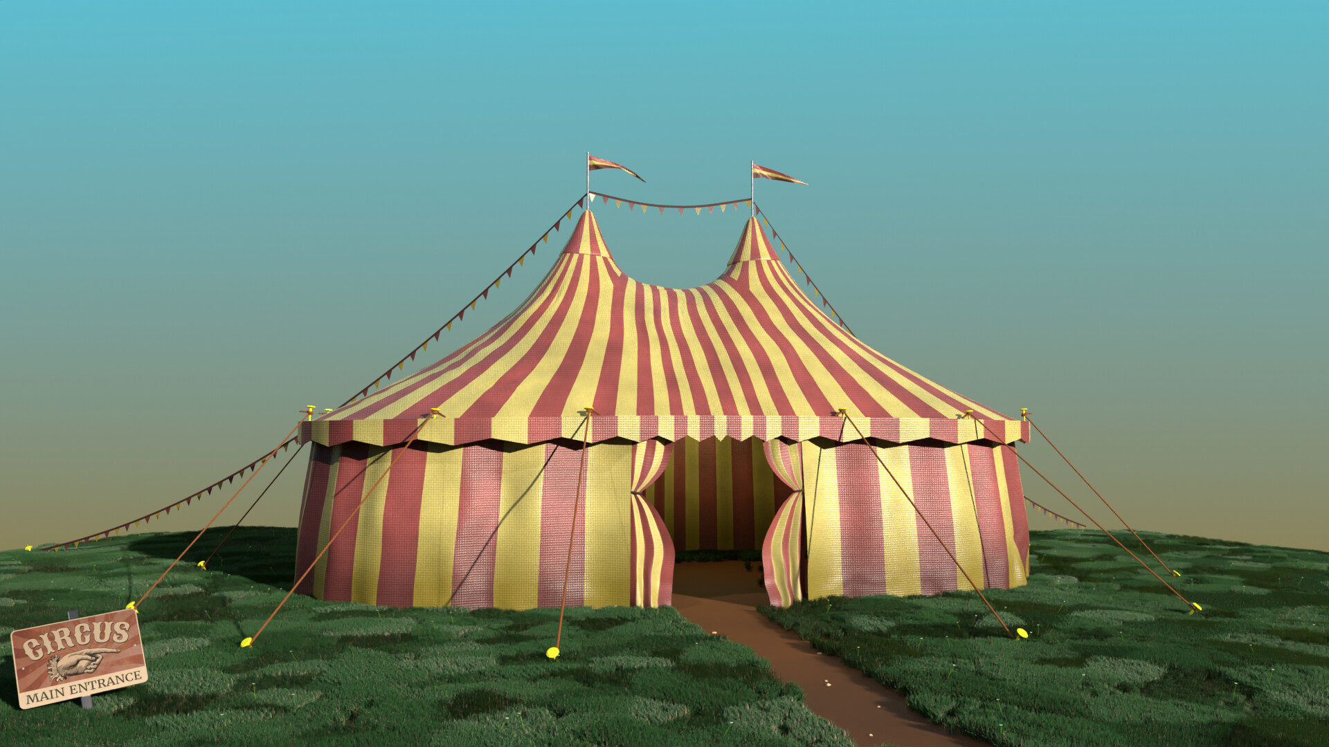 Big store circus tent