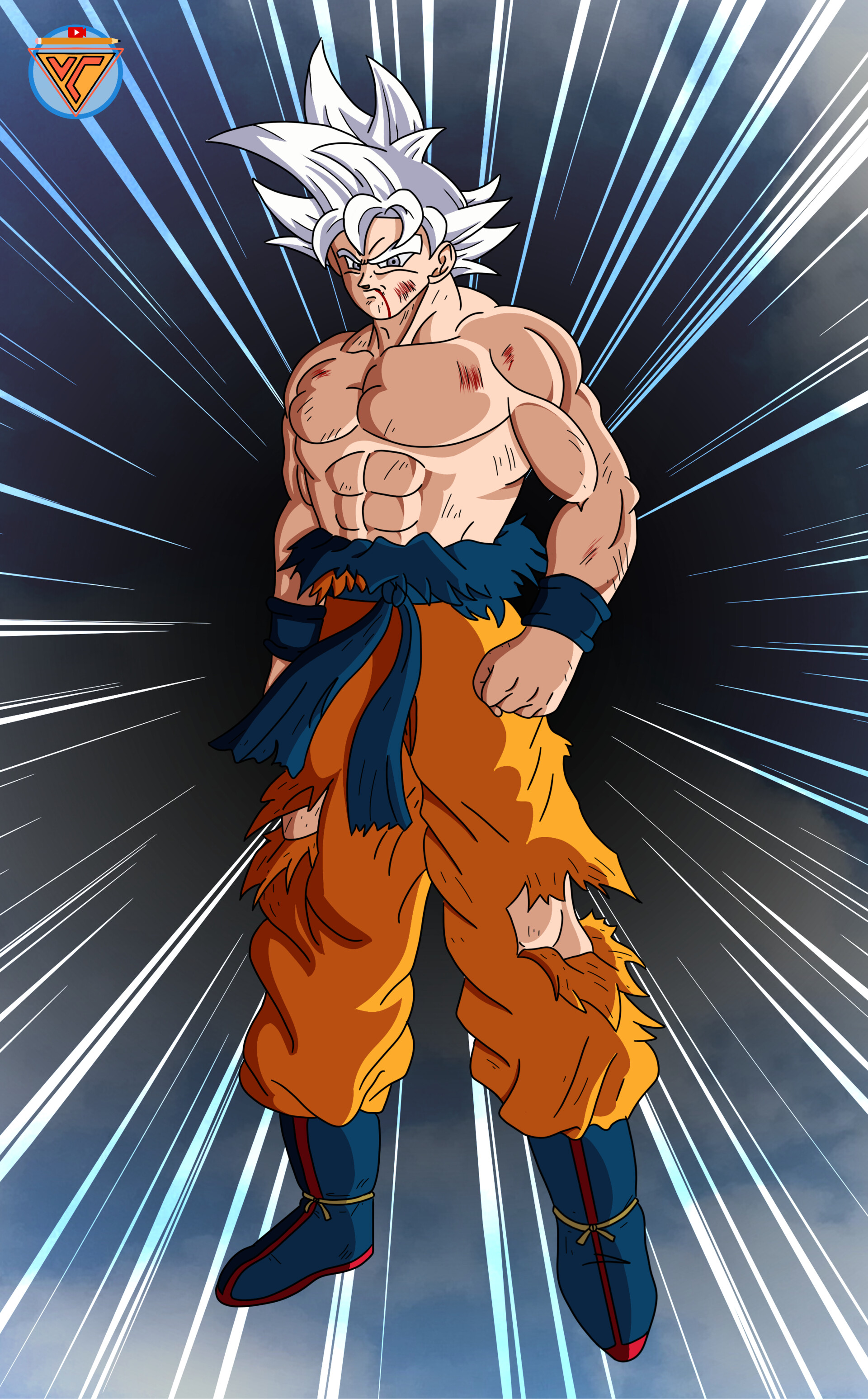 ArtStation - Goku Mastered Ultra Instinct - Dragon Ball Super FanArt