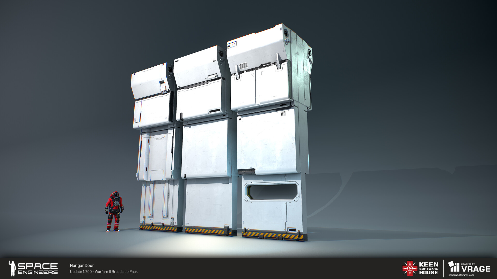 Large Automated Hangar Door  Space Engineers Hangar Doors #02 