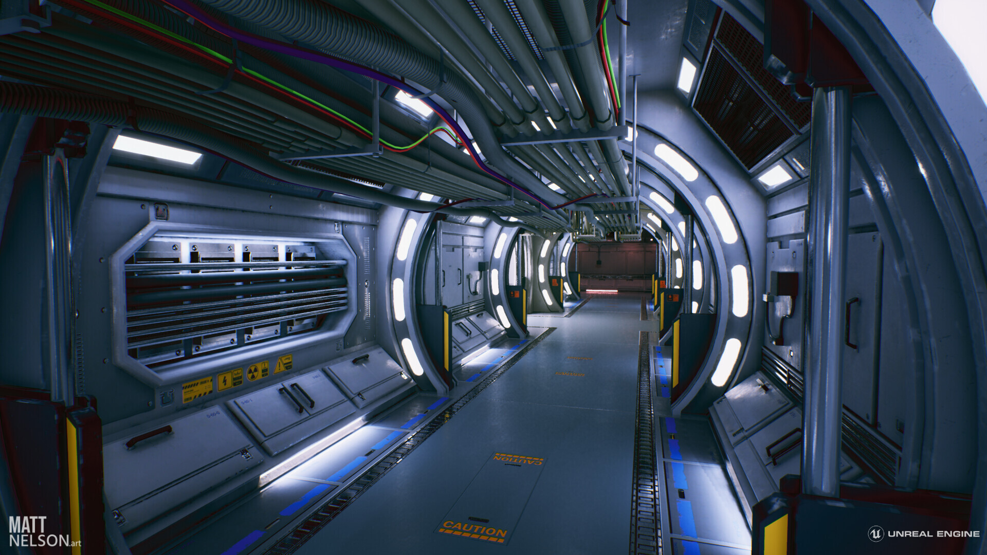 Source unn. Камбуз в космическом корабле. Sci-Fi Hallway. Корабль Росинант внутри.