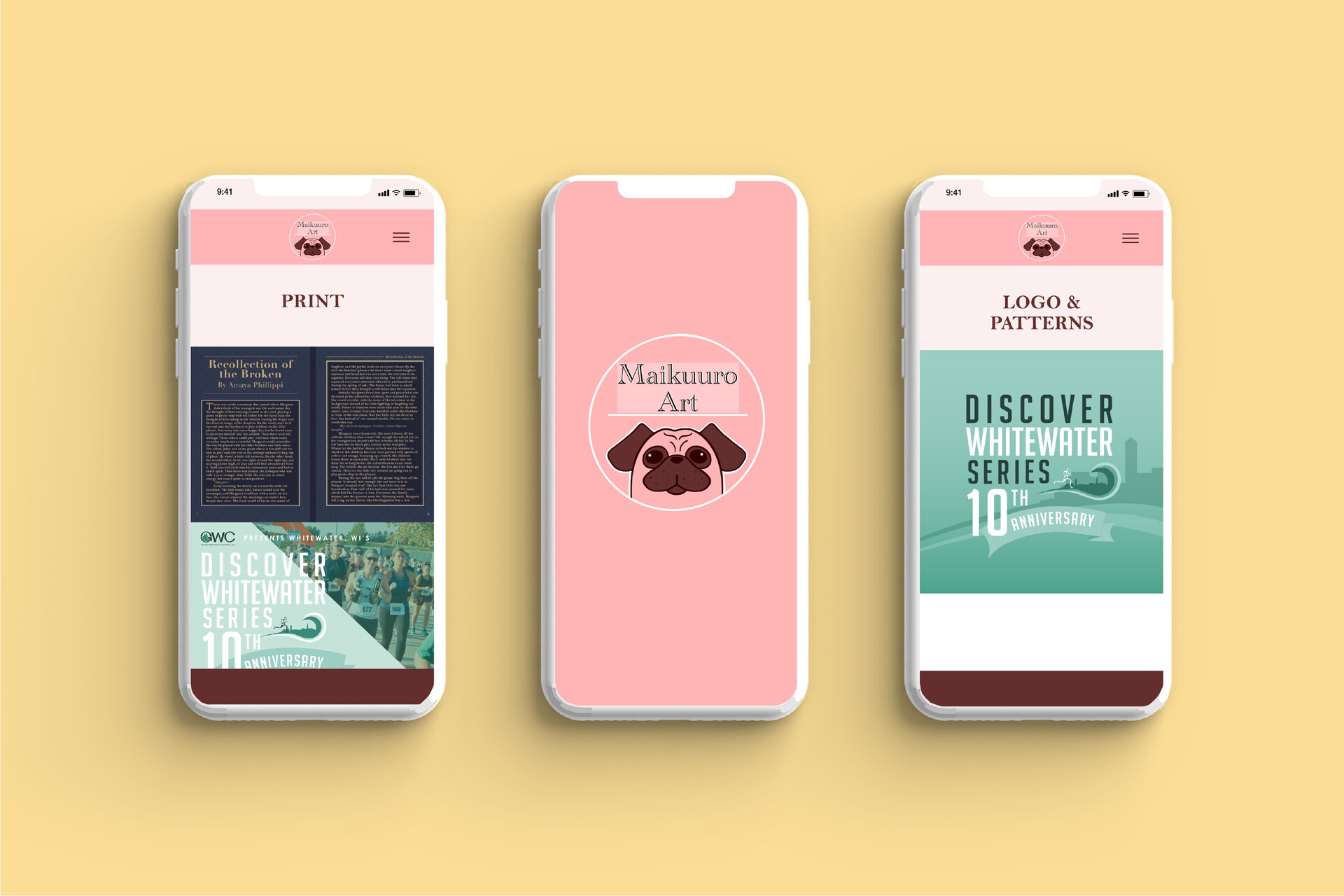 ArtStation Portfolio App Mockup