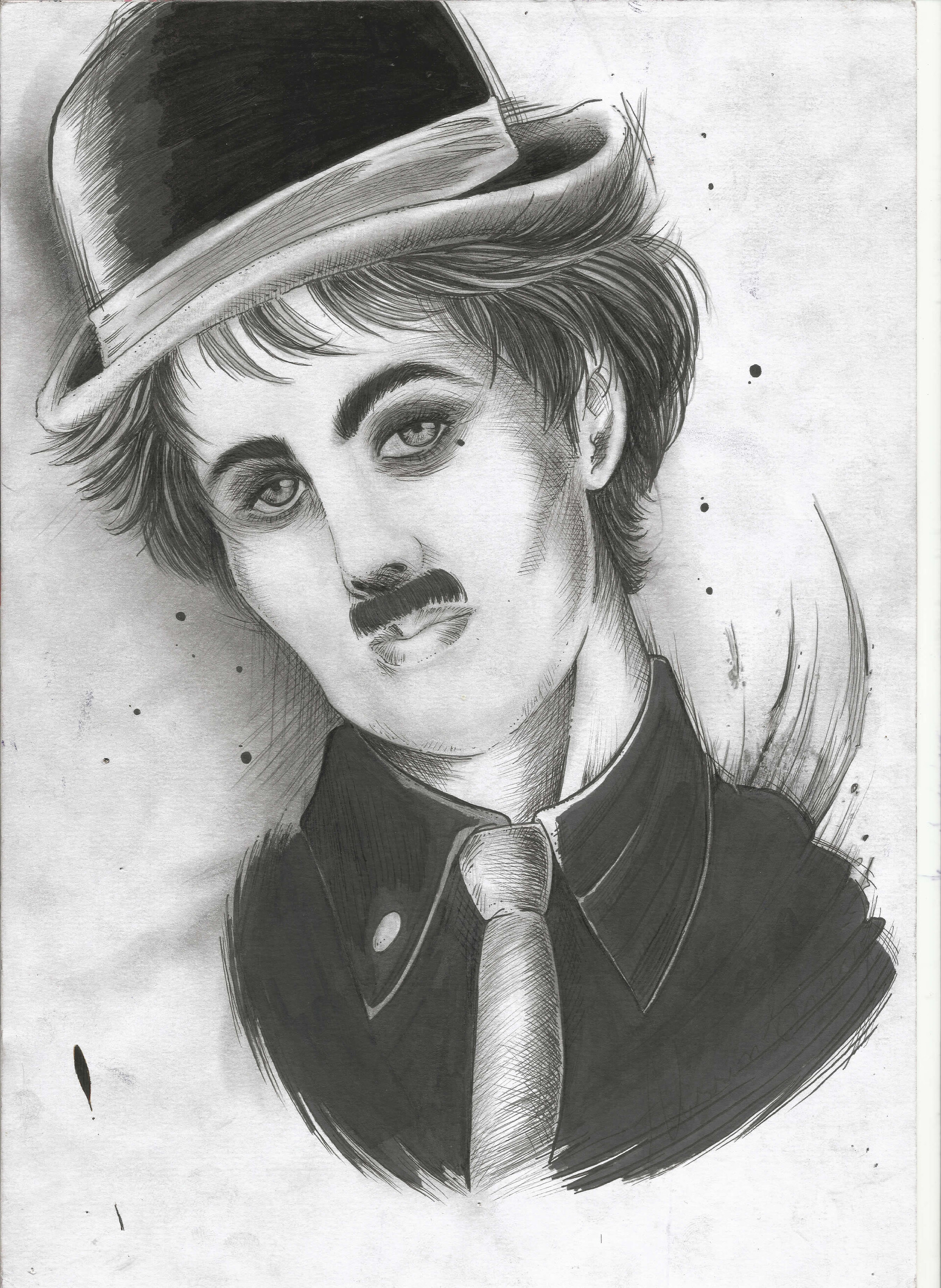 ArtStation - Charlie Chaplin - Portrait