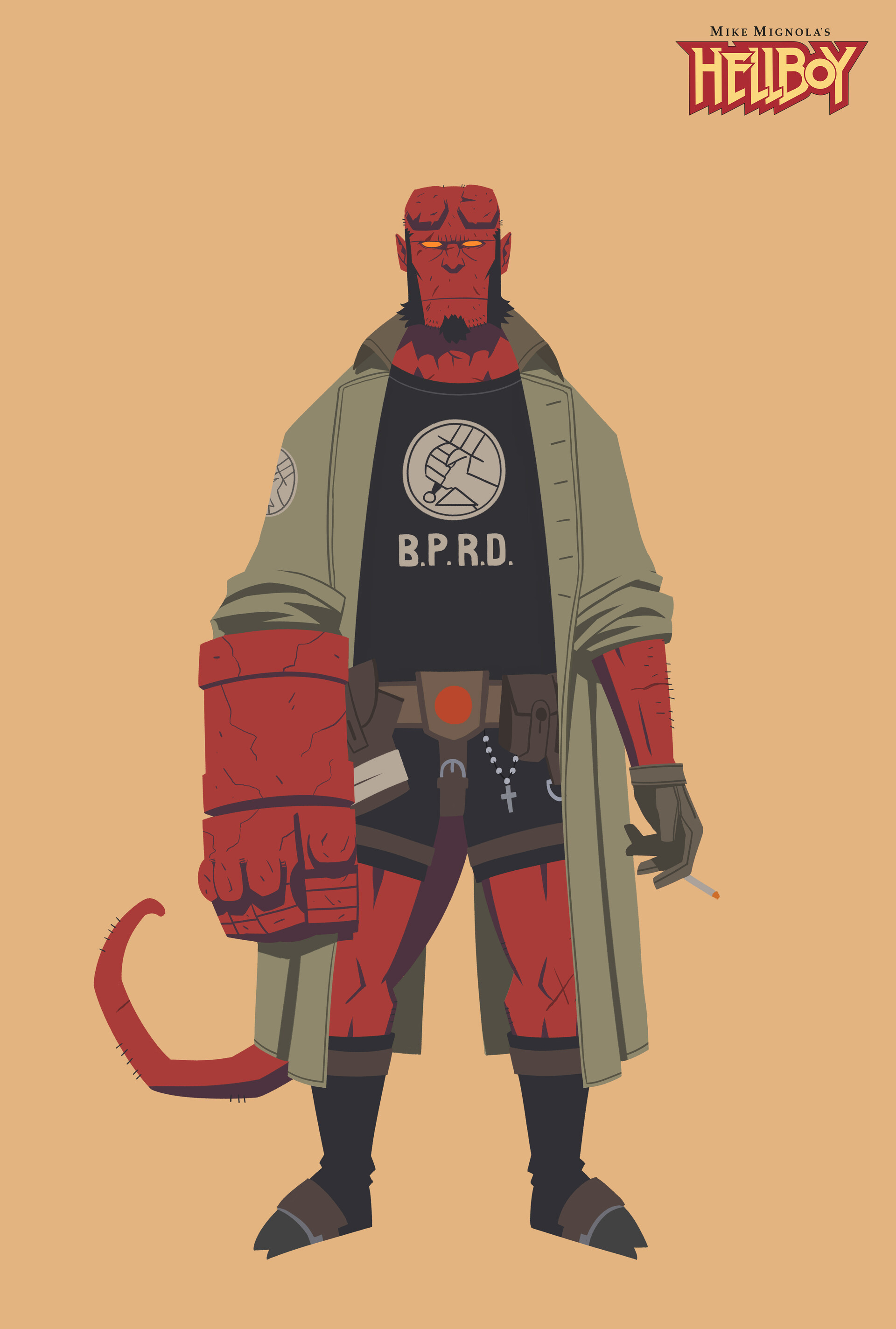 Conde Benitez - Hellboy model sheet