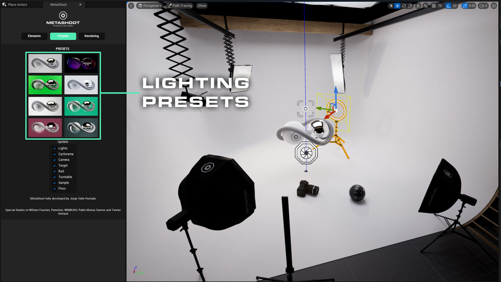 METASHOOT | Lighting Presets | Unreal Engine plugin | Photo Studio Digital Twin for Unreal Engine - by VINZI