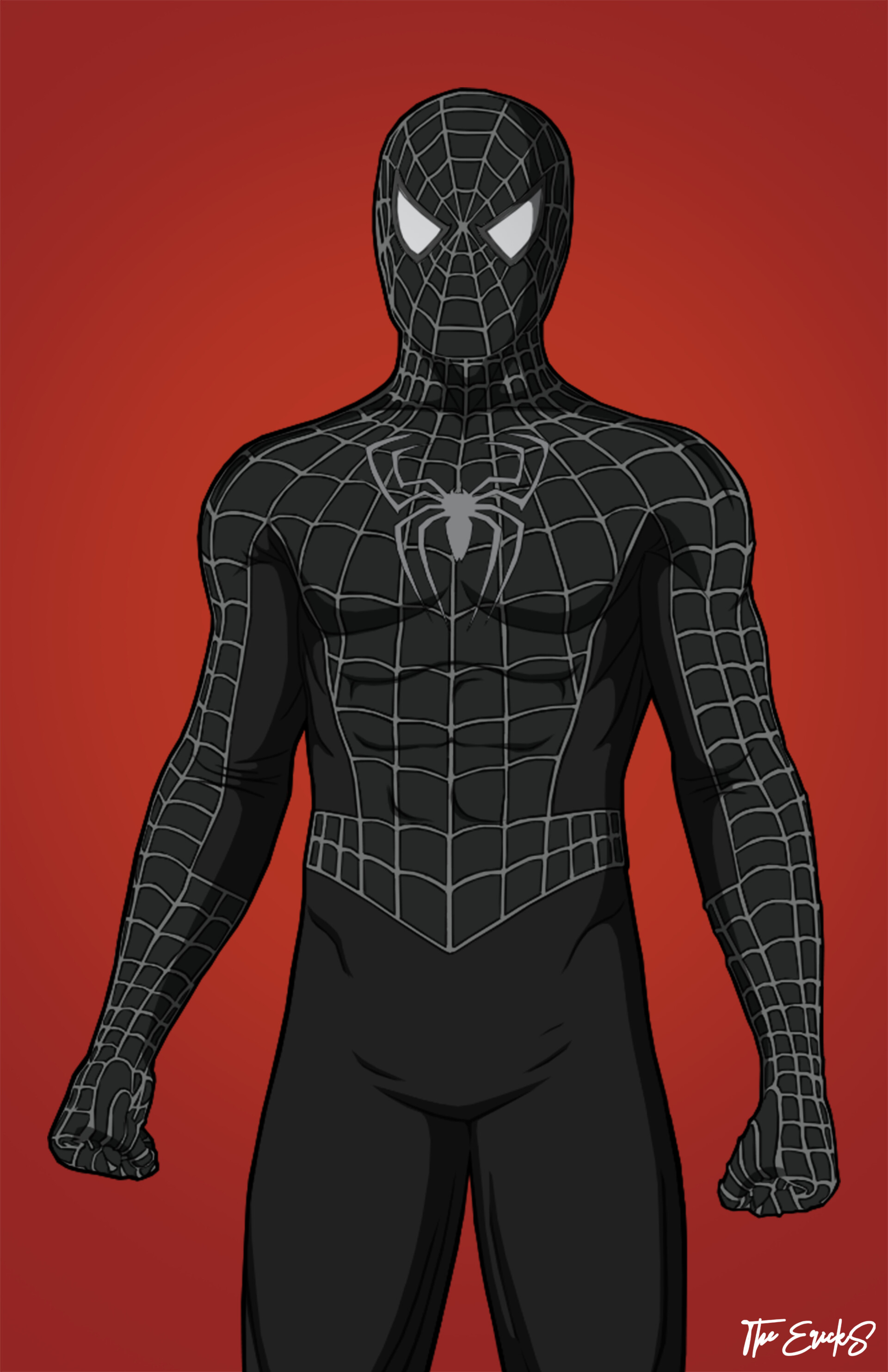 ArtStation Spider Man Black Tobey Maguire by The ErickS