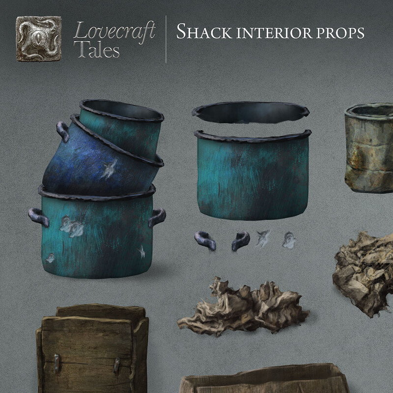 Props for Lovecraft Tales side scroller adventure
