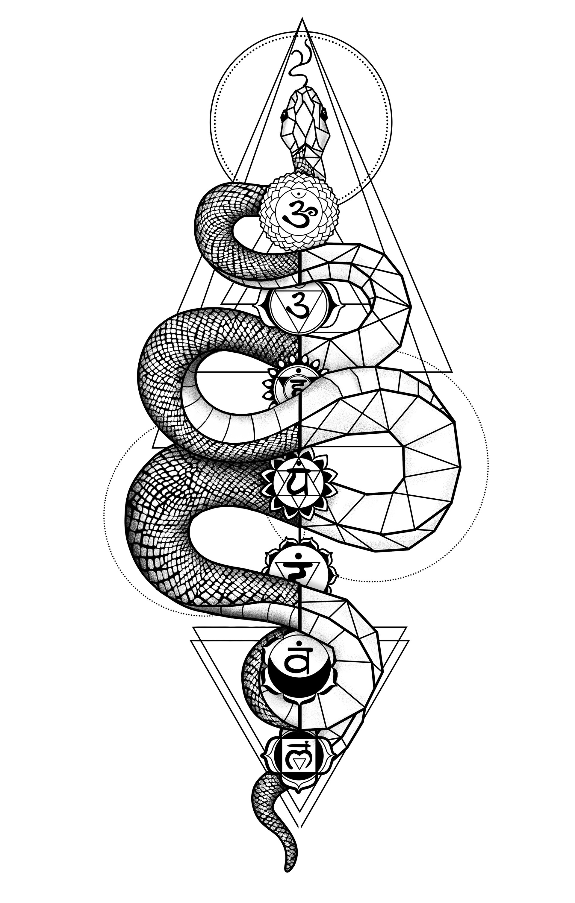 ArtStation - 7 Chakras Tattoo