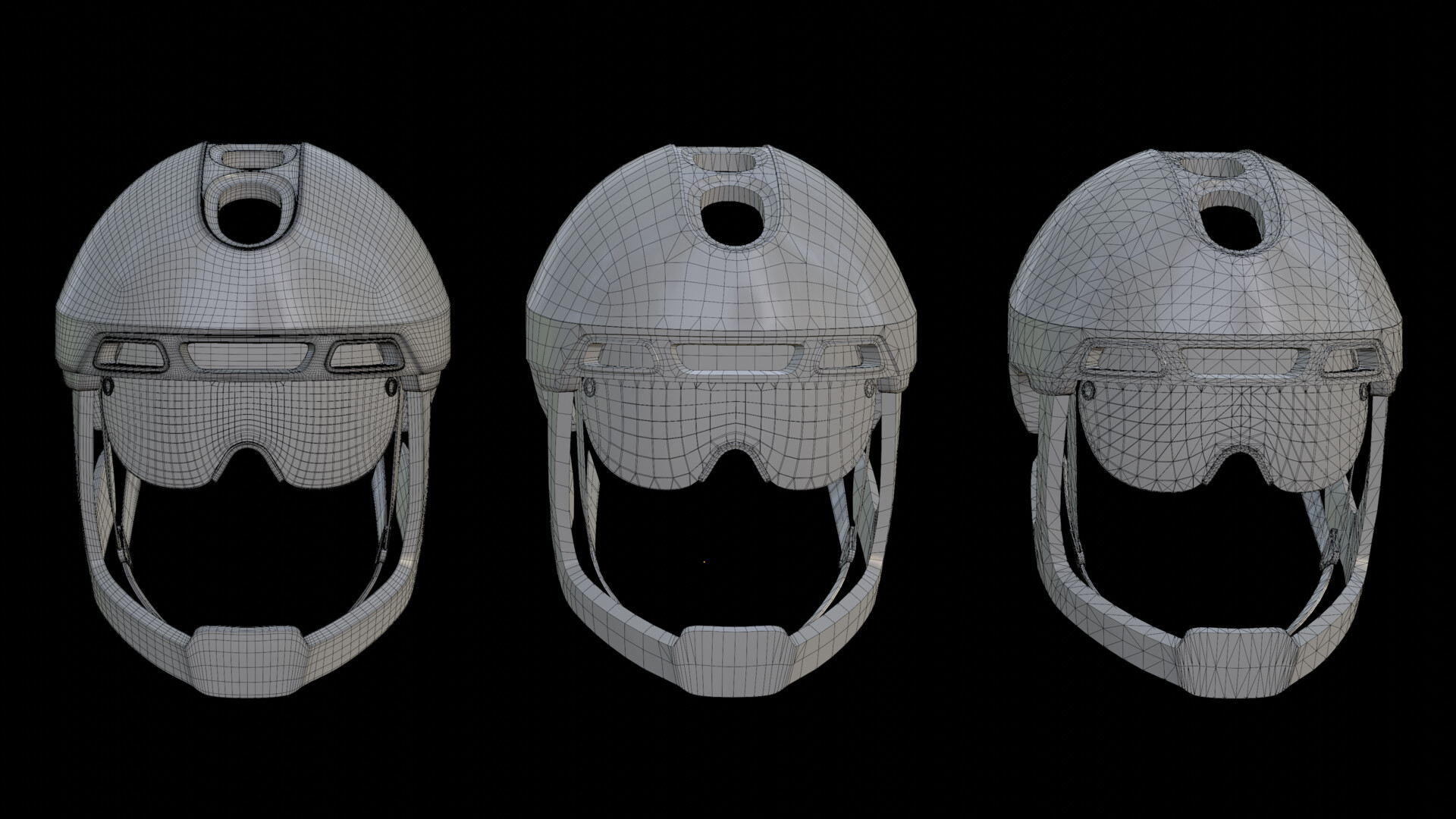 ArtStation Ventoux Hybrid Helmet GameReady 3d