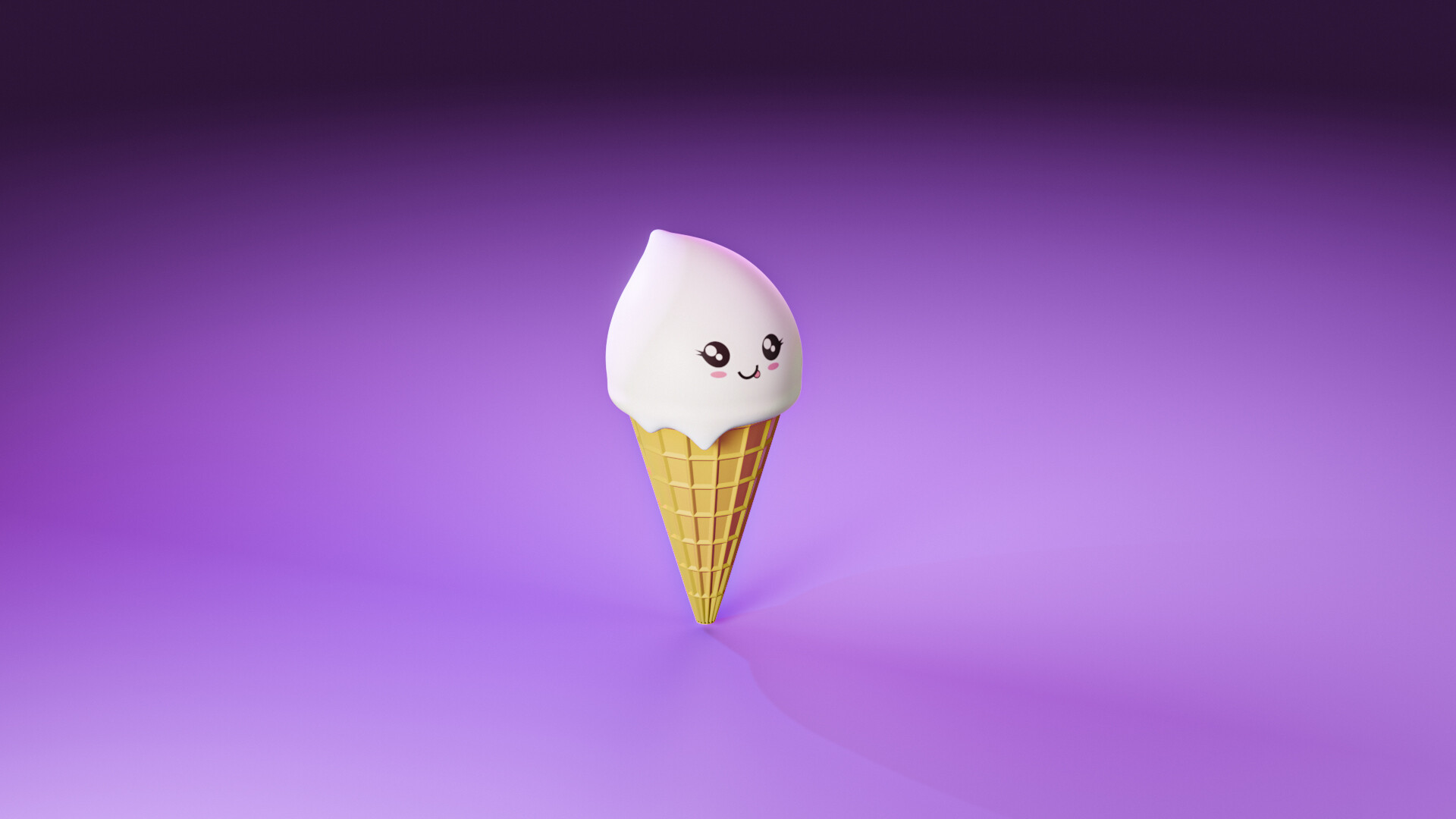 ArtStation - Cute ice cream / Eevee Render