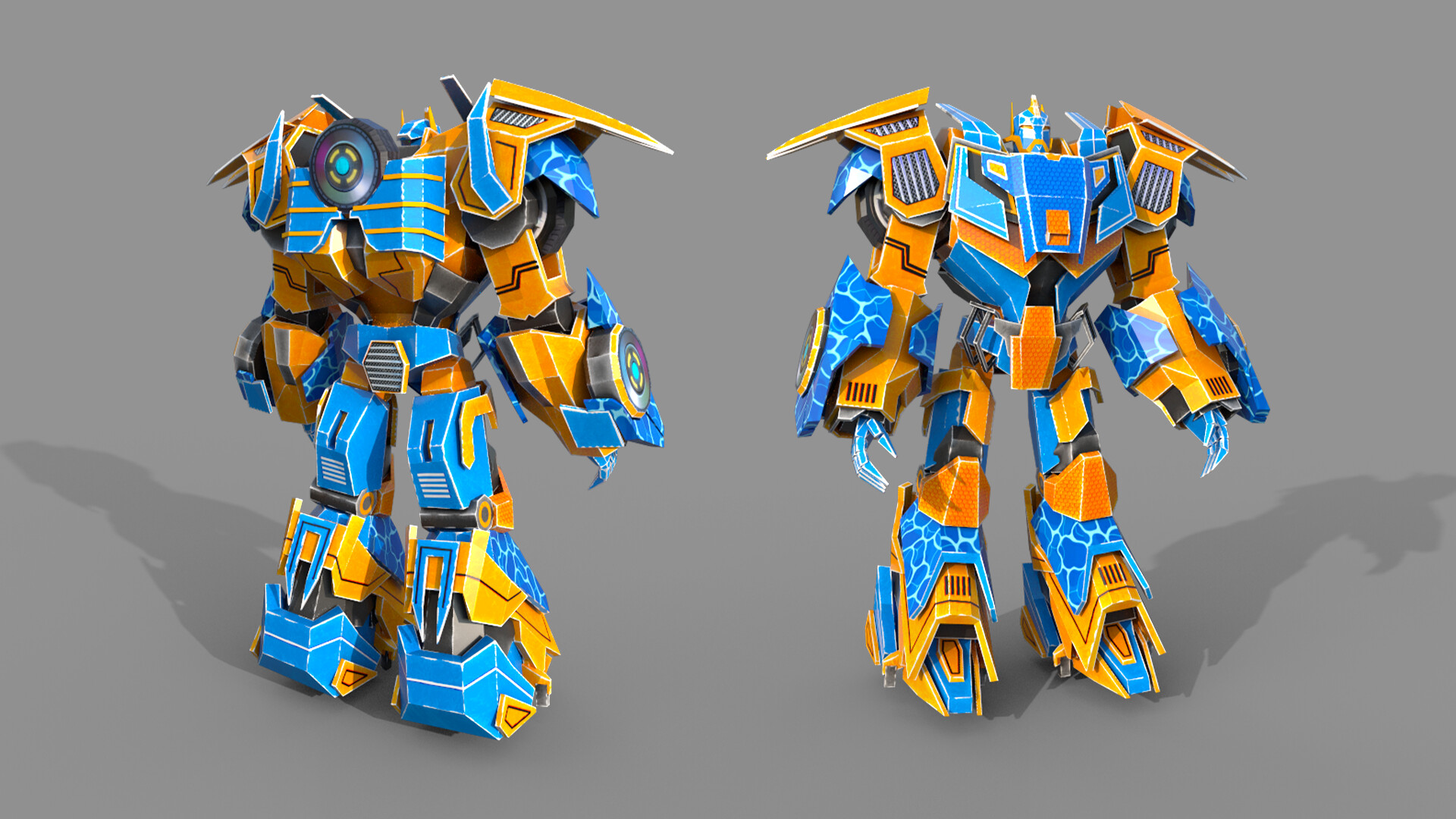 ArtStation - Robot 3D Model For Android Game