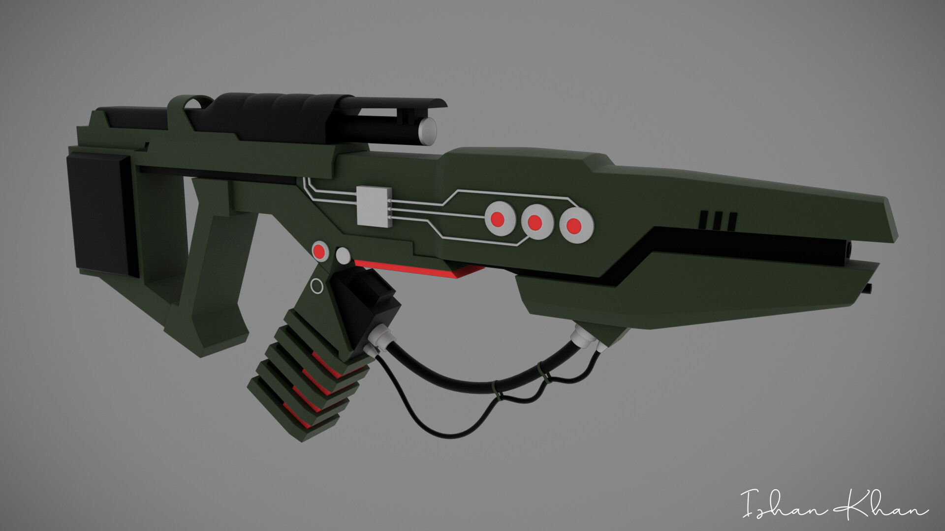 ArtStation Scifi Laser Gun