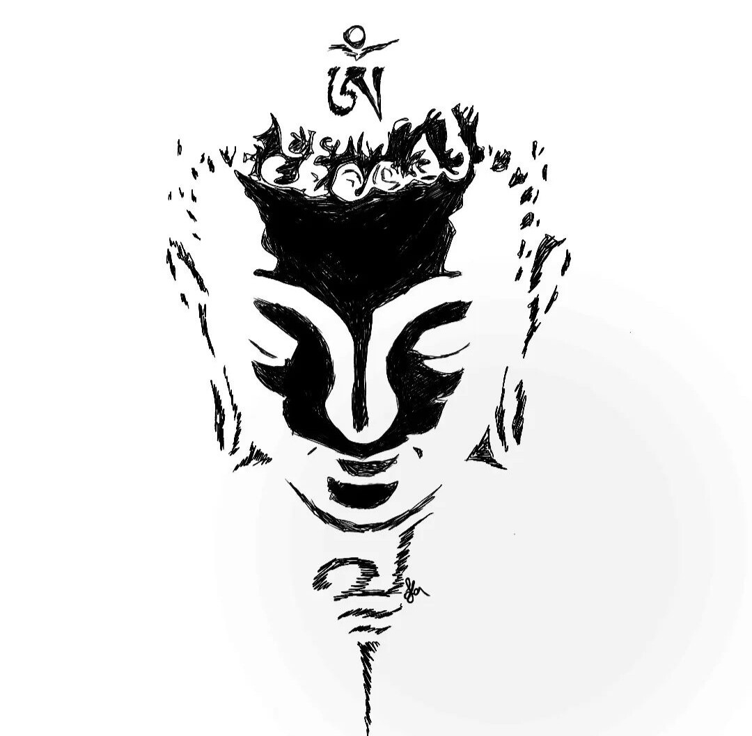 Lord Buddha easy drawing for beginners || Buddha sketch || Buddha pornima  drawing - YouTube