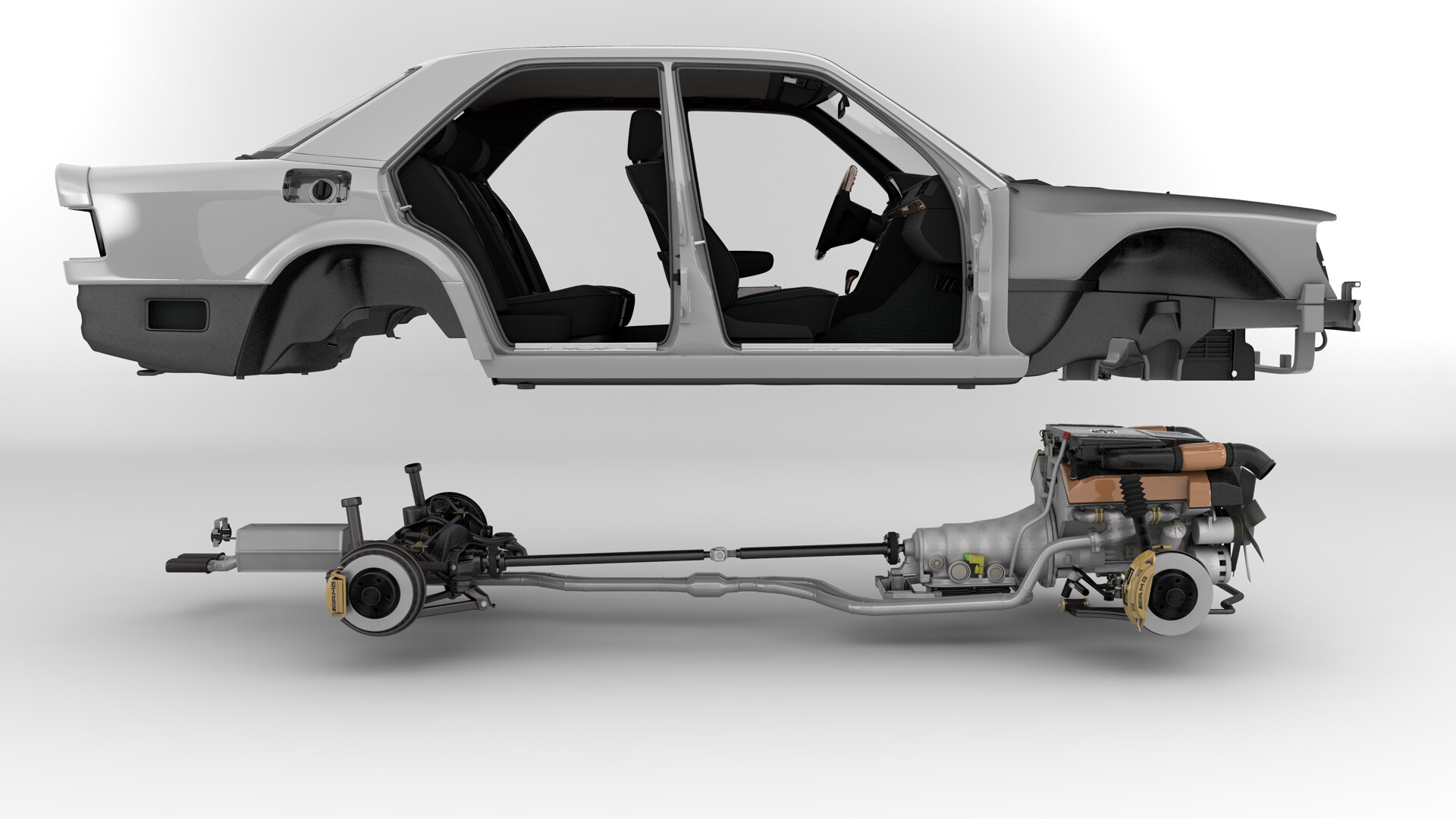 Mercedes benz shop w124 front suspension