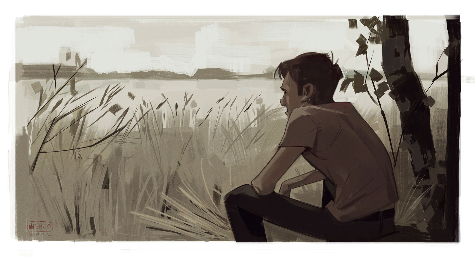 Daniel Mendo A Moment in the Reeds