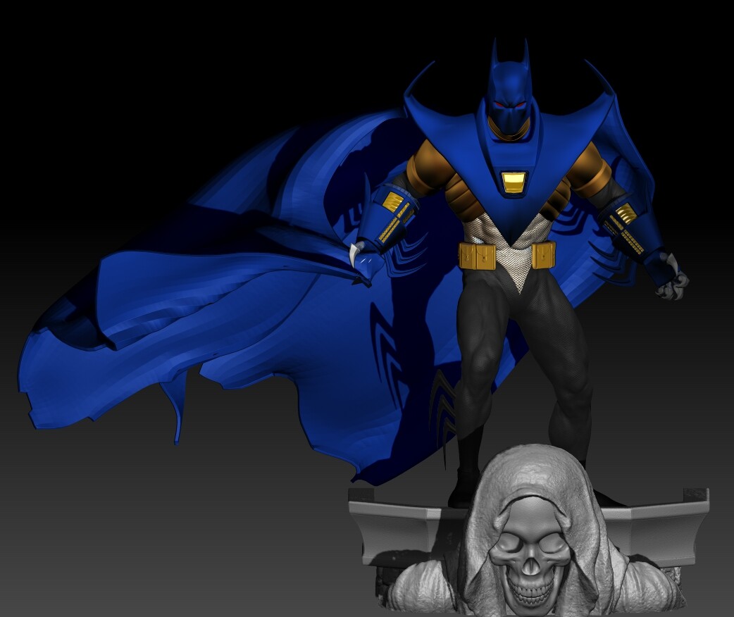 ArtStation - Azrael Knightfall Batman Fanart for 3d Printing